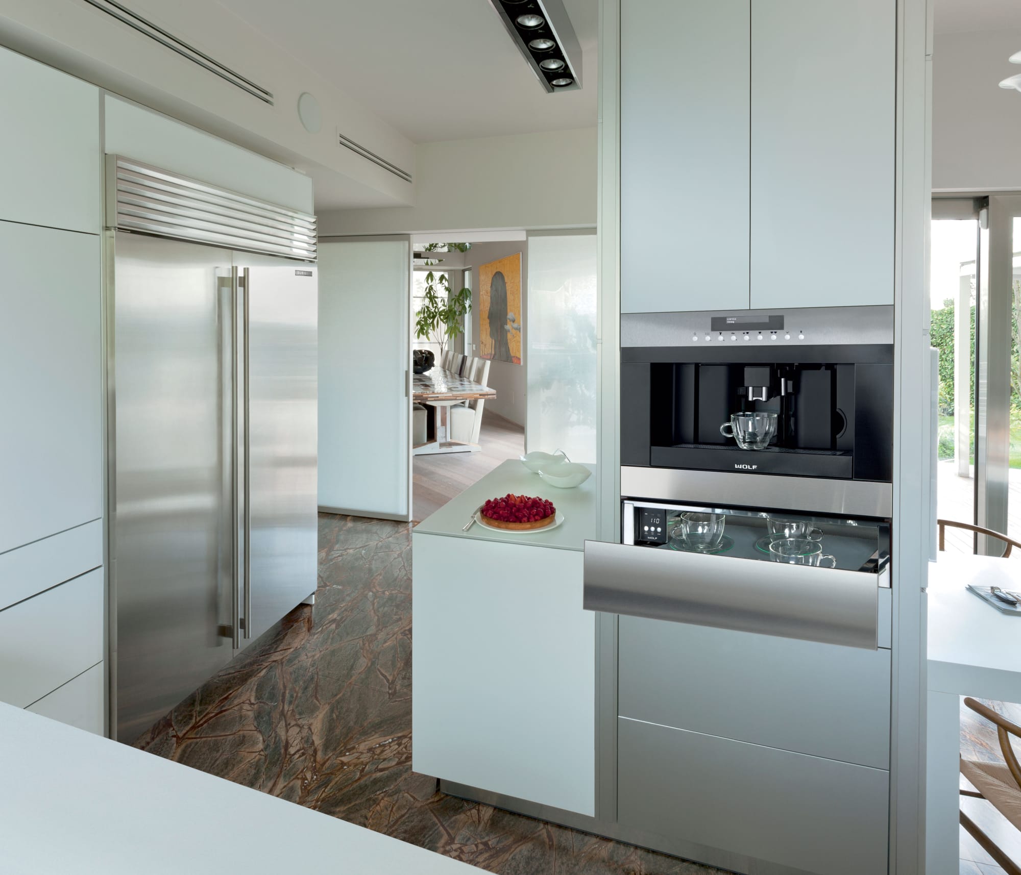 Wolf EC24S 24 Inch Builtin Coffee System with Adjustable Grinder, Auto