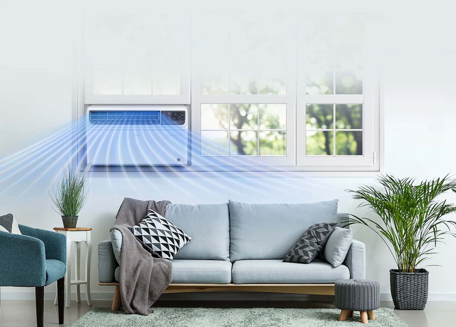 LG LW1022IVSM 10,000 BTU Window Smart Air Conditioner with Dual