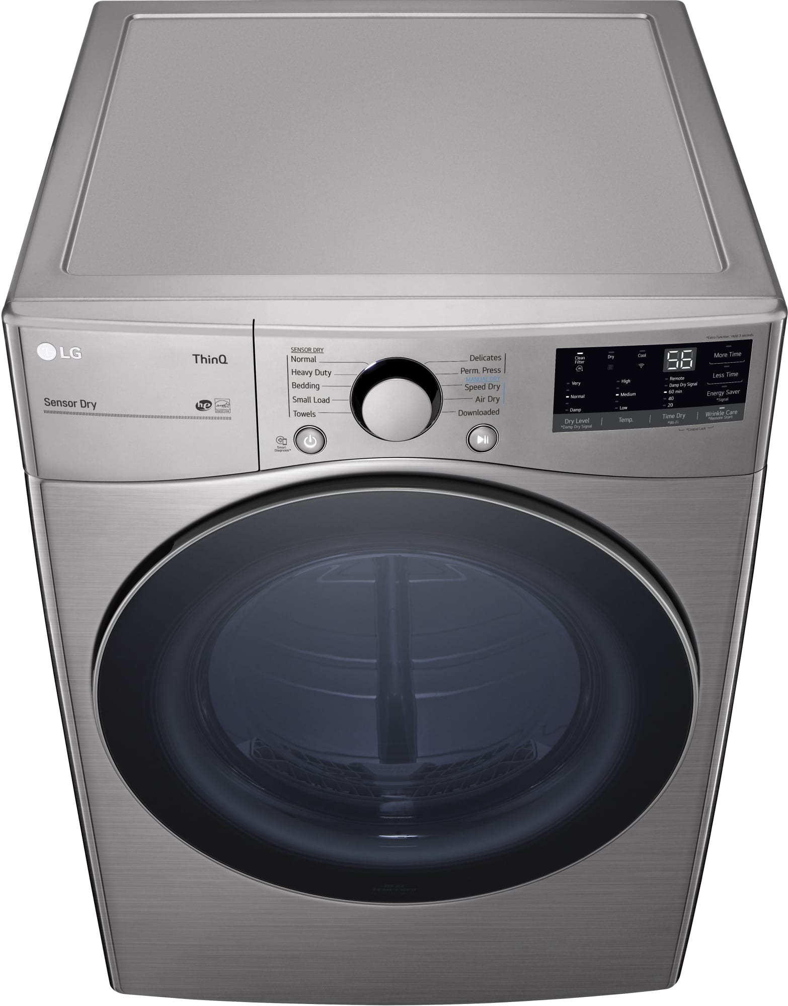 LG DLE3600V 27 Inch Electric Smart Dryer with 7.4 Cu. Ft. Capacity