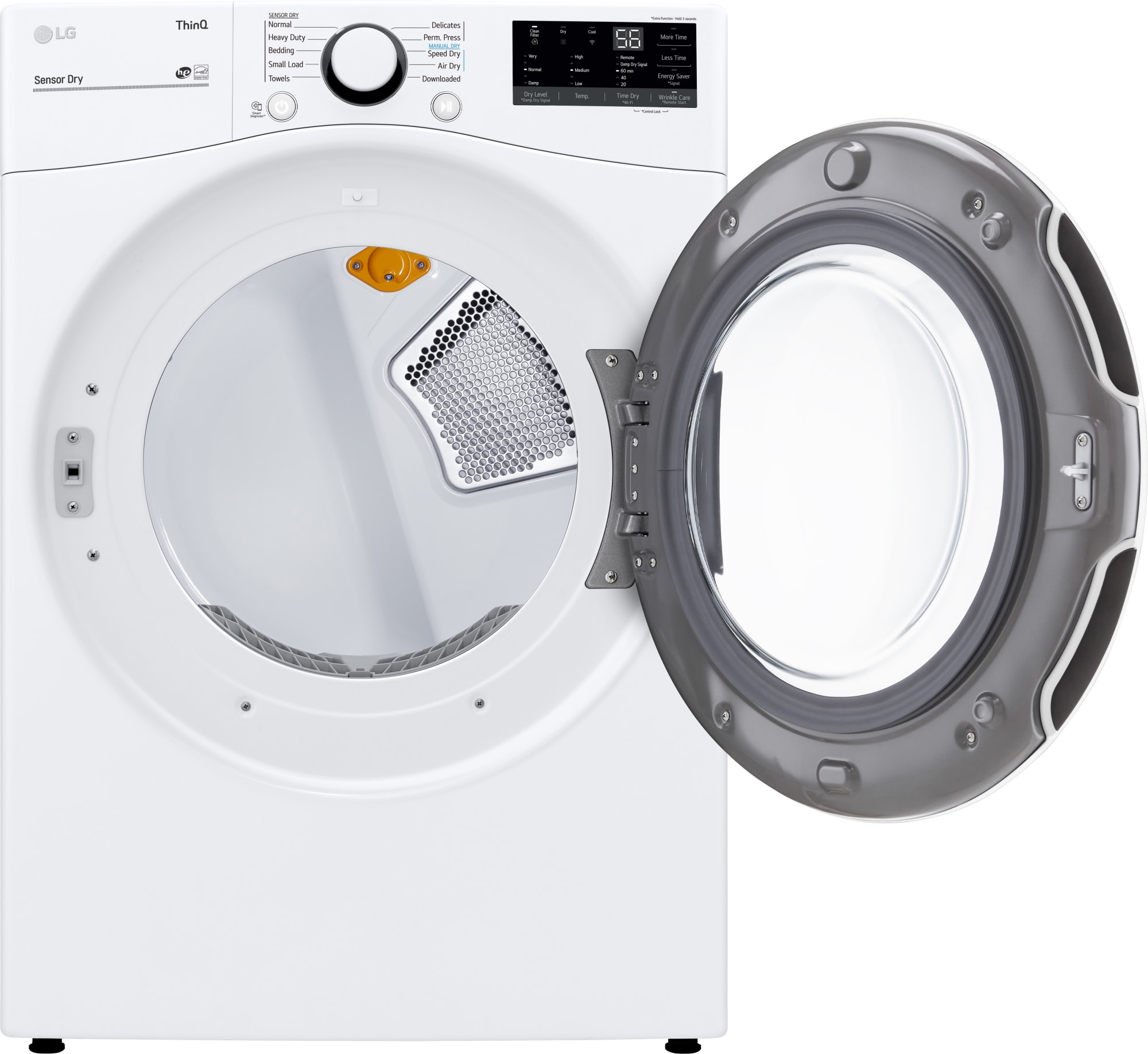 LG DLE3600W 27 Inch Electric Smart Dryer with 7.4 Cu. Ft. Capacity
