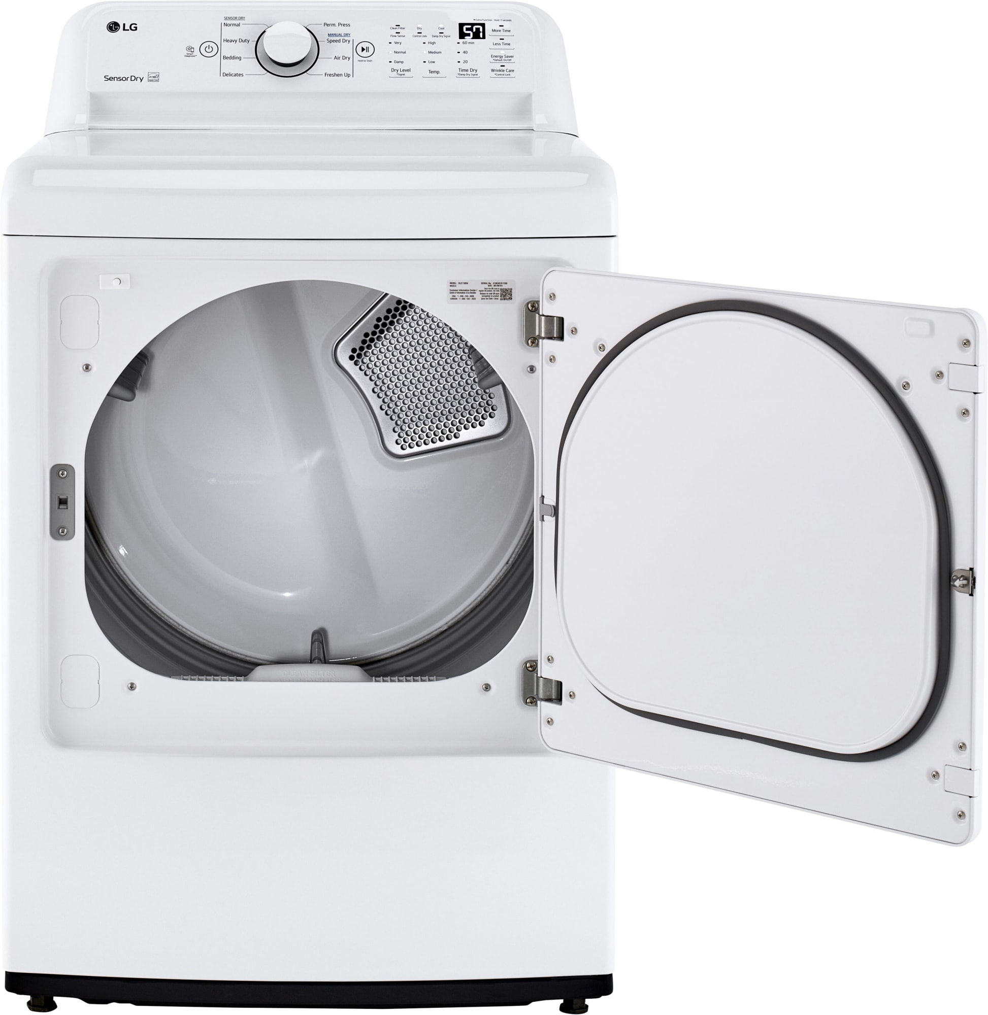 LG DLG7001W 27 Inch Gas Dryer with 7.3 Cu. Ft. Capacity, 8 Dryer