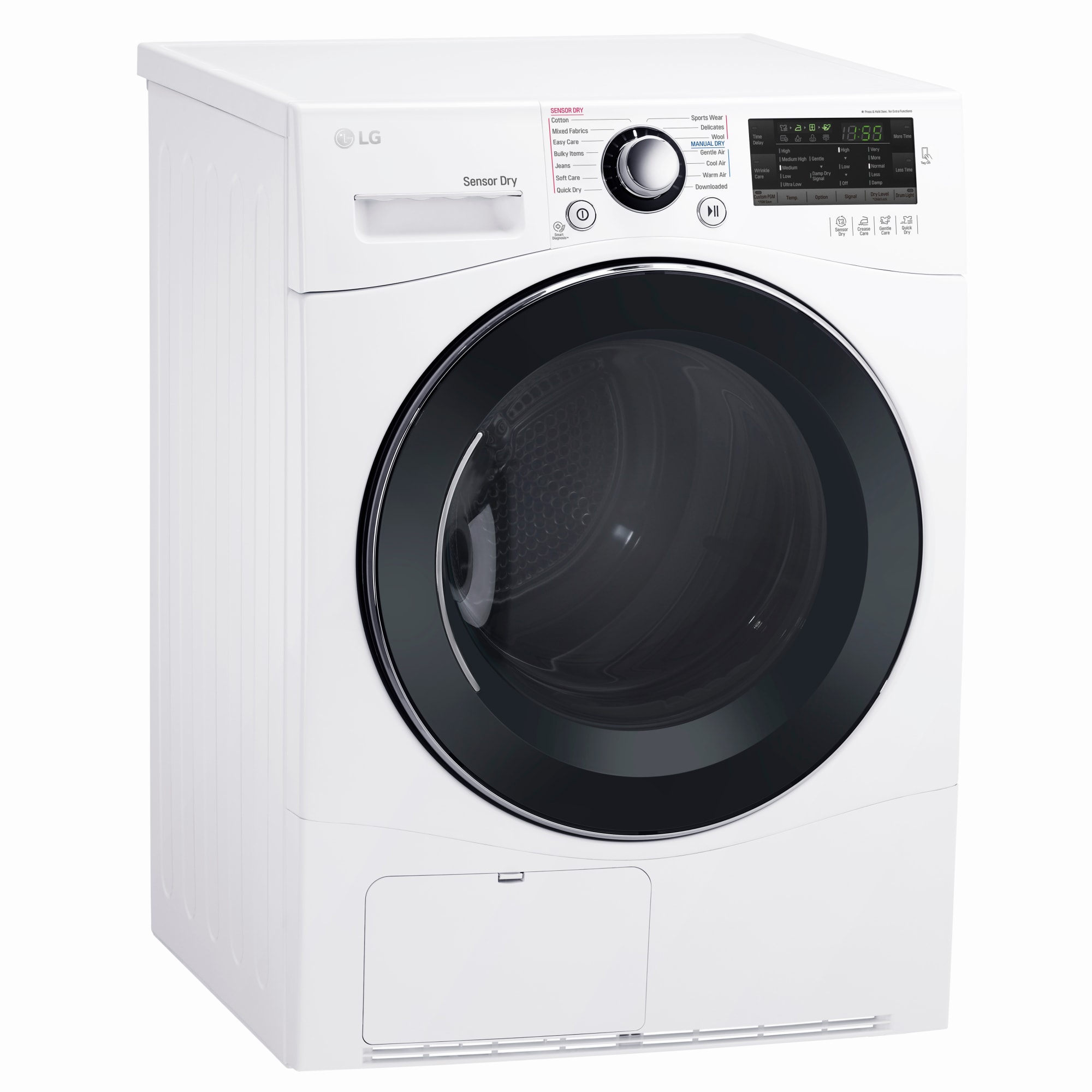 LG DLEC888W 24 Inch Electric Smart Dryer with 4.2 Cu. Ft. Capacity