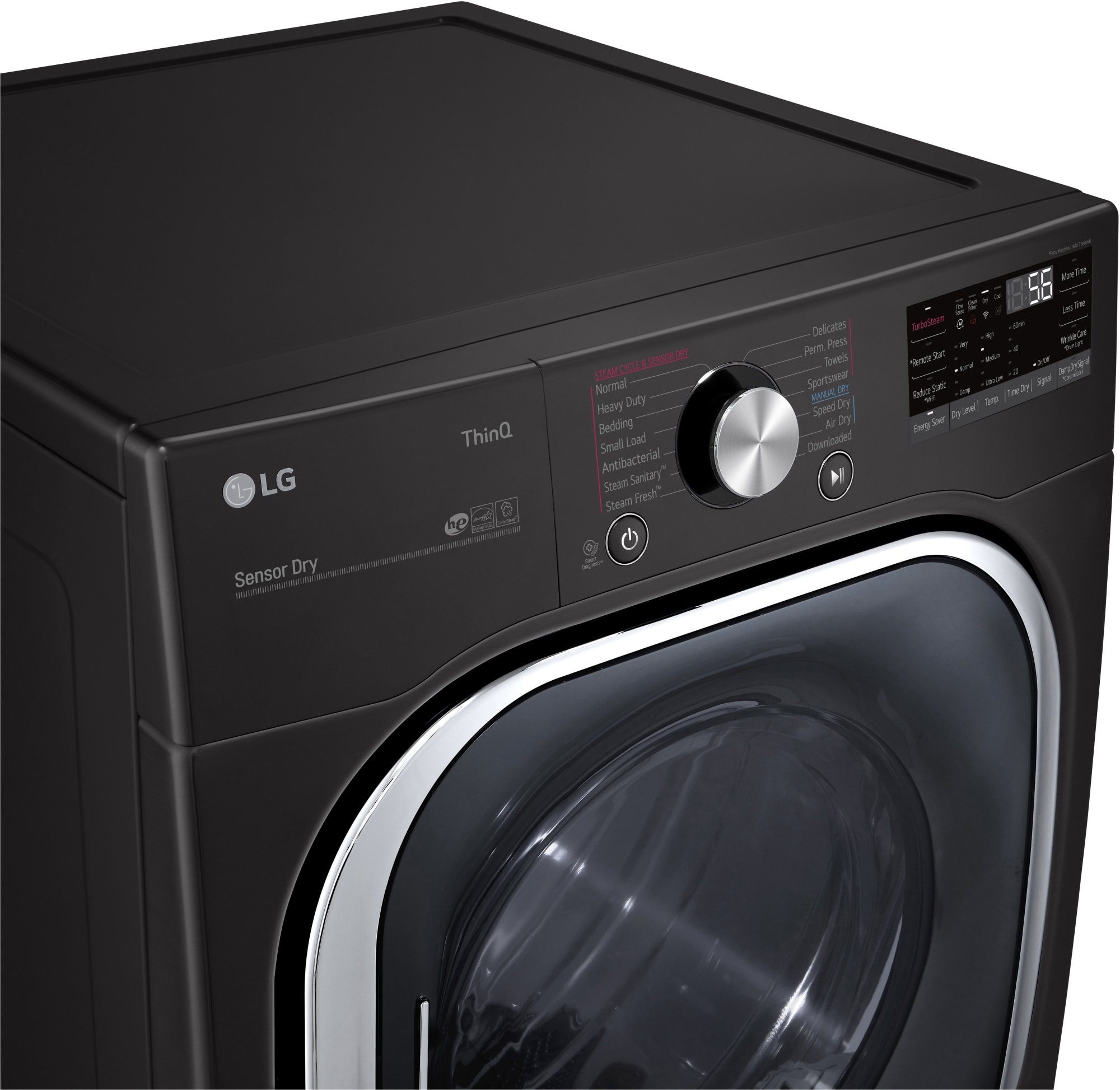 LG DLEX4500B 27 Inch Electric Smart Dryer with 7.4 cu. ft. Capacity