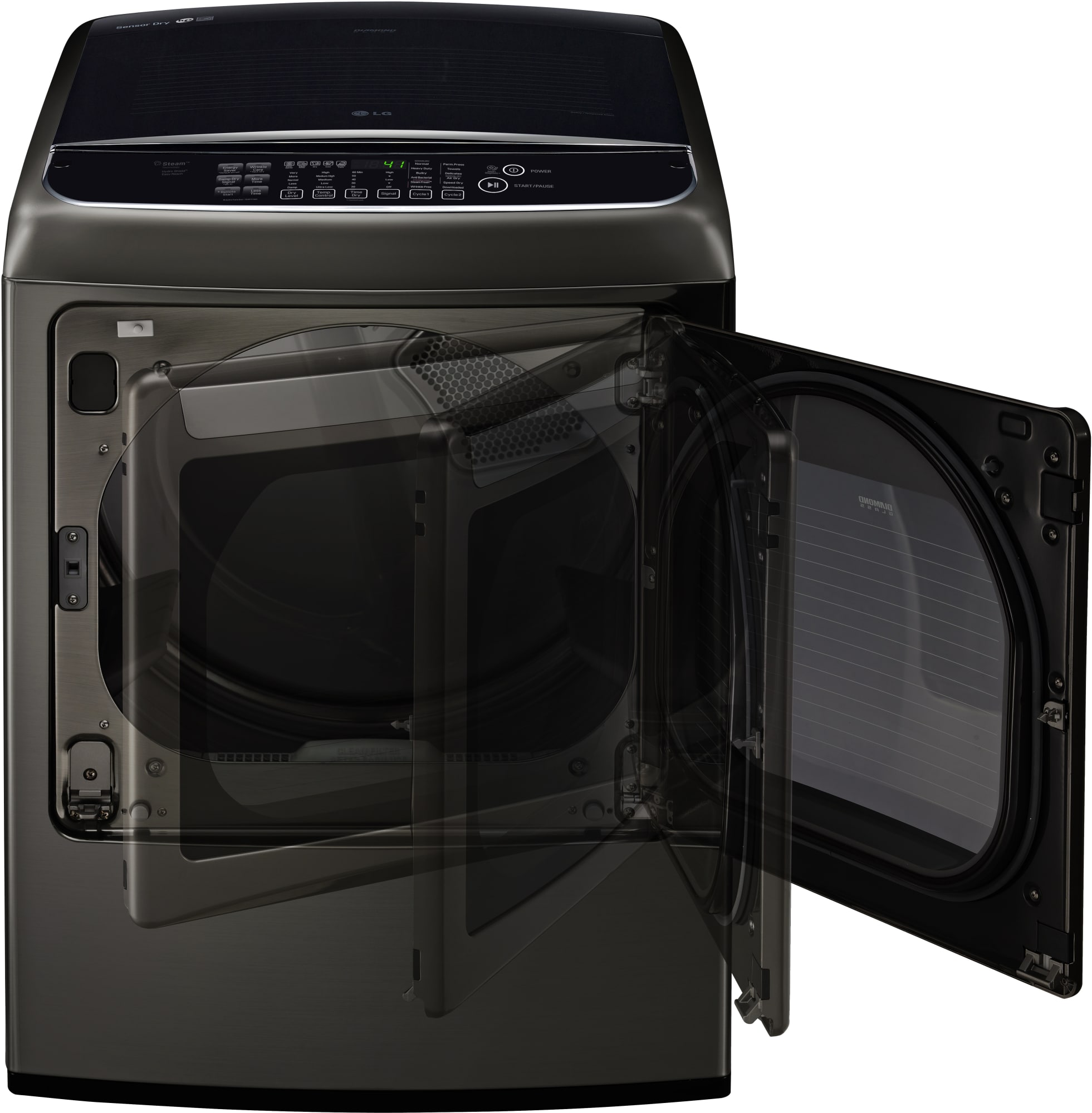 LG DLEY1901KE 27 Inch Electric Dryer with EasyLoad™ Door, Steam, WiFi