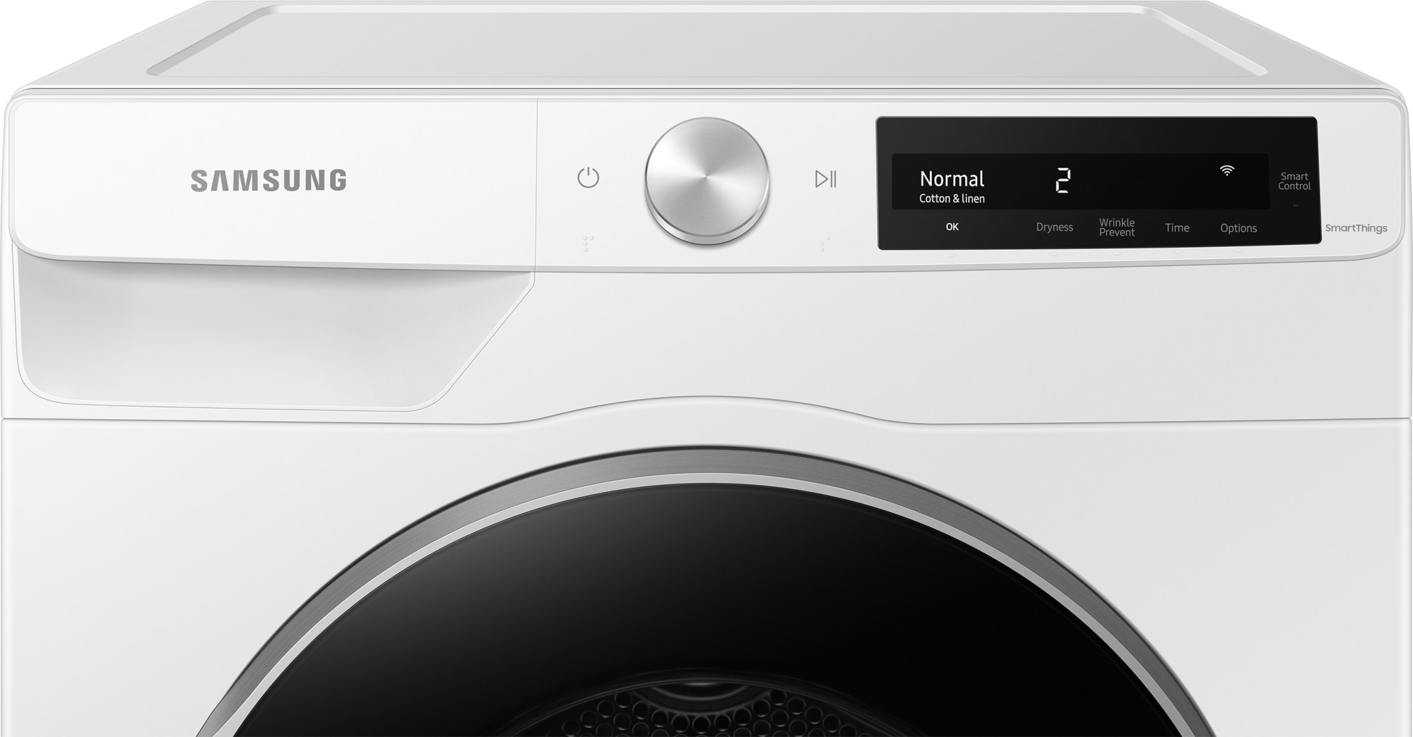 Samsung DV25B6900HW 24 Inch Smart Electric Ventless Dryer with 4.0 Cu