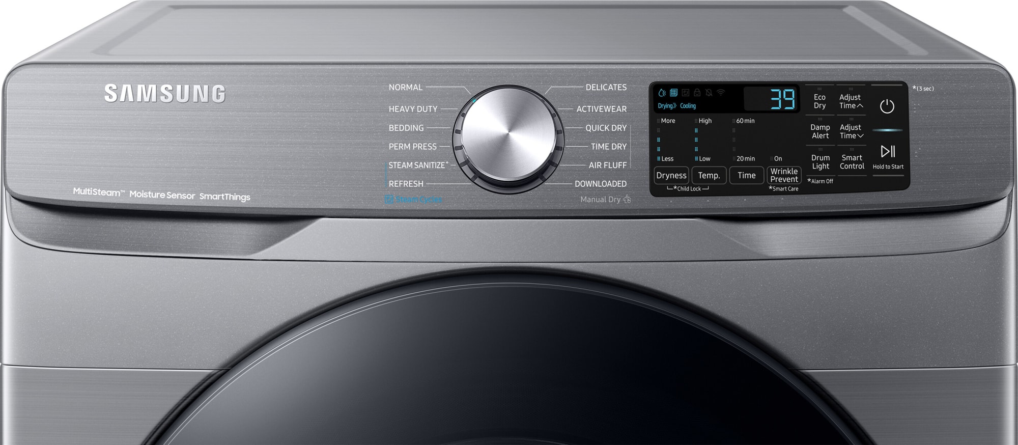 Samsung DVE45B6300P 27 Inch Smart Electric Dryer with 7.5 Cu.Ft