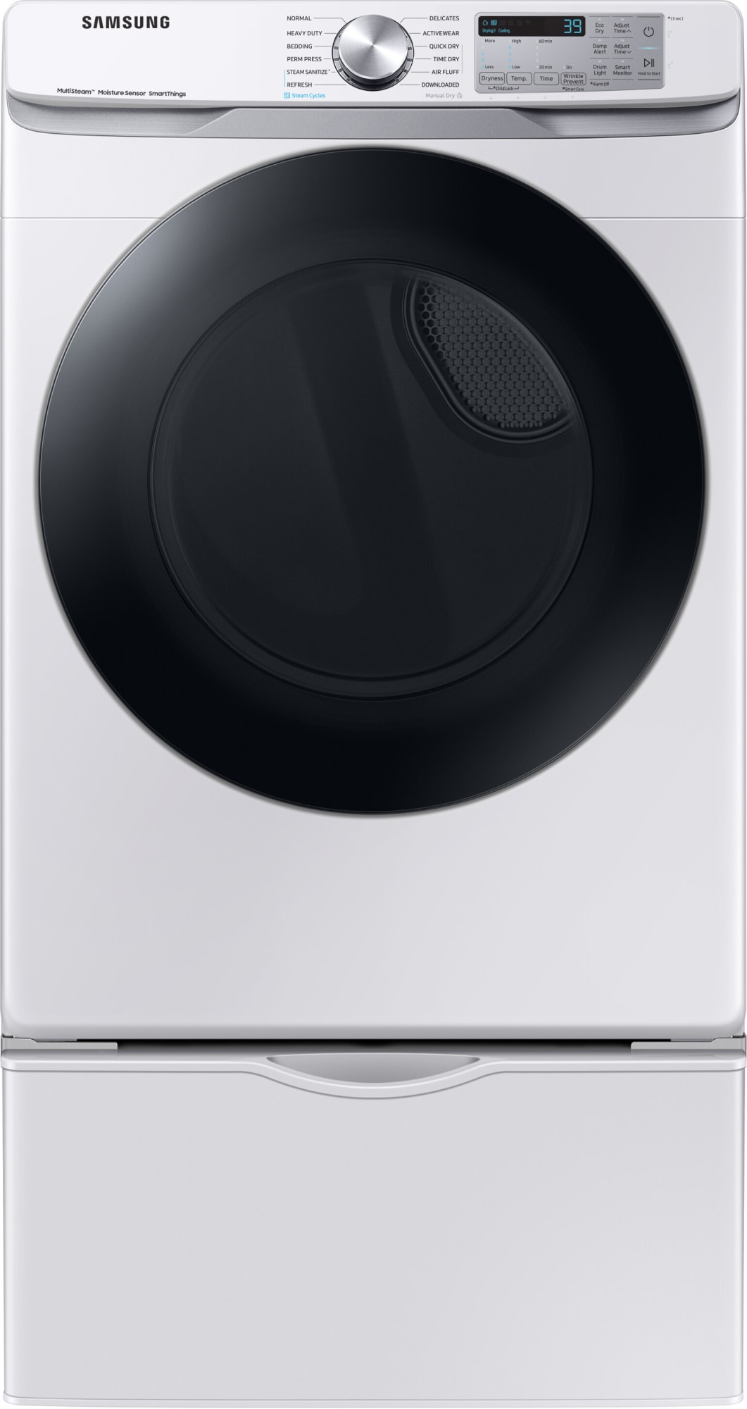 Samsung DVE45B6300W 27 Inch Smart Electric Dryer with 7.5 Cu.Ft