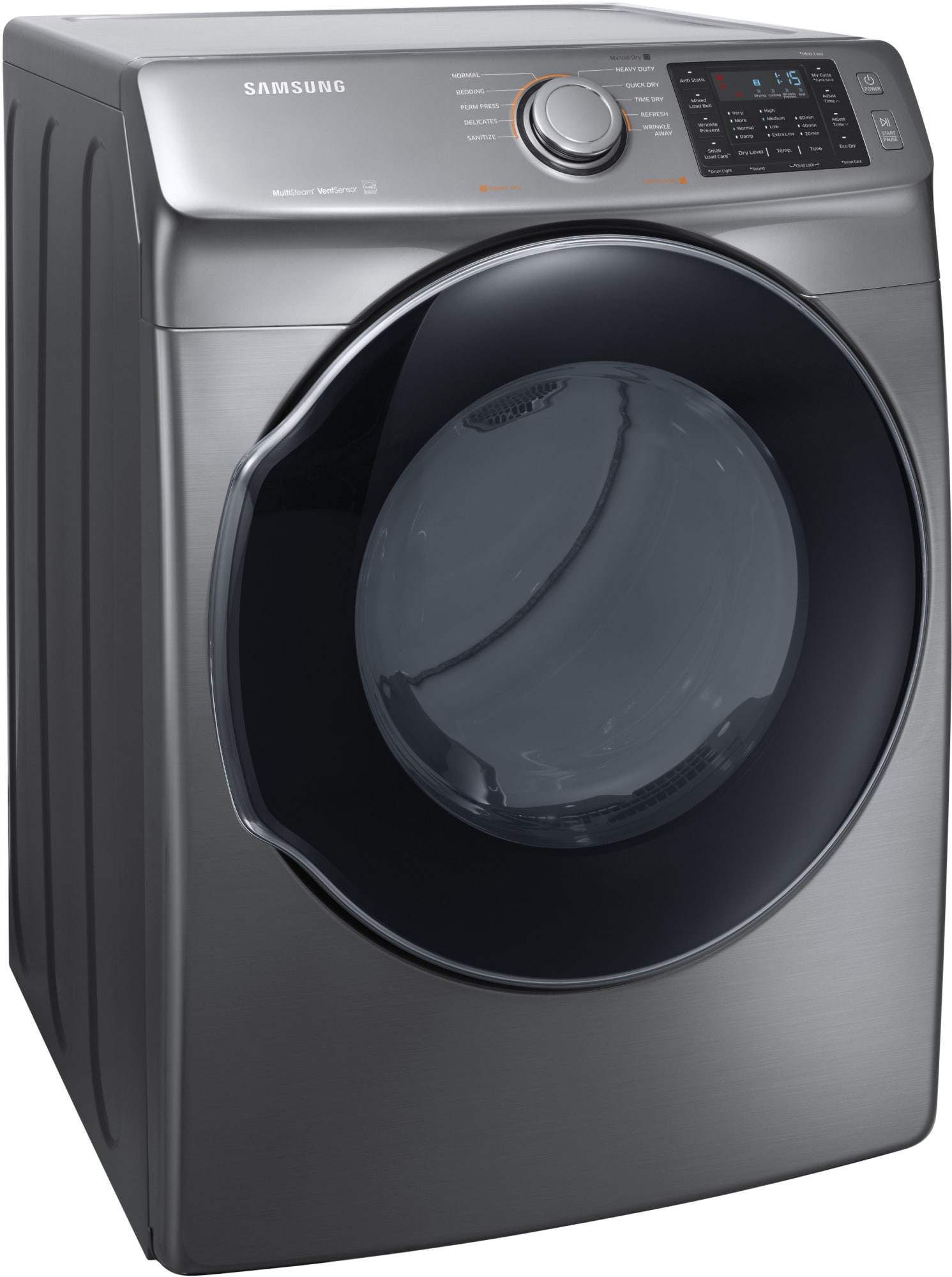 Samsung DVE45M5500P 27 Inch Electric Dryer with MultiSteam™ Technology