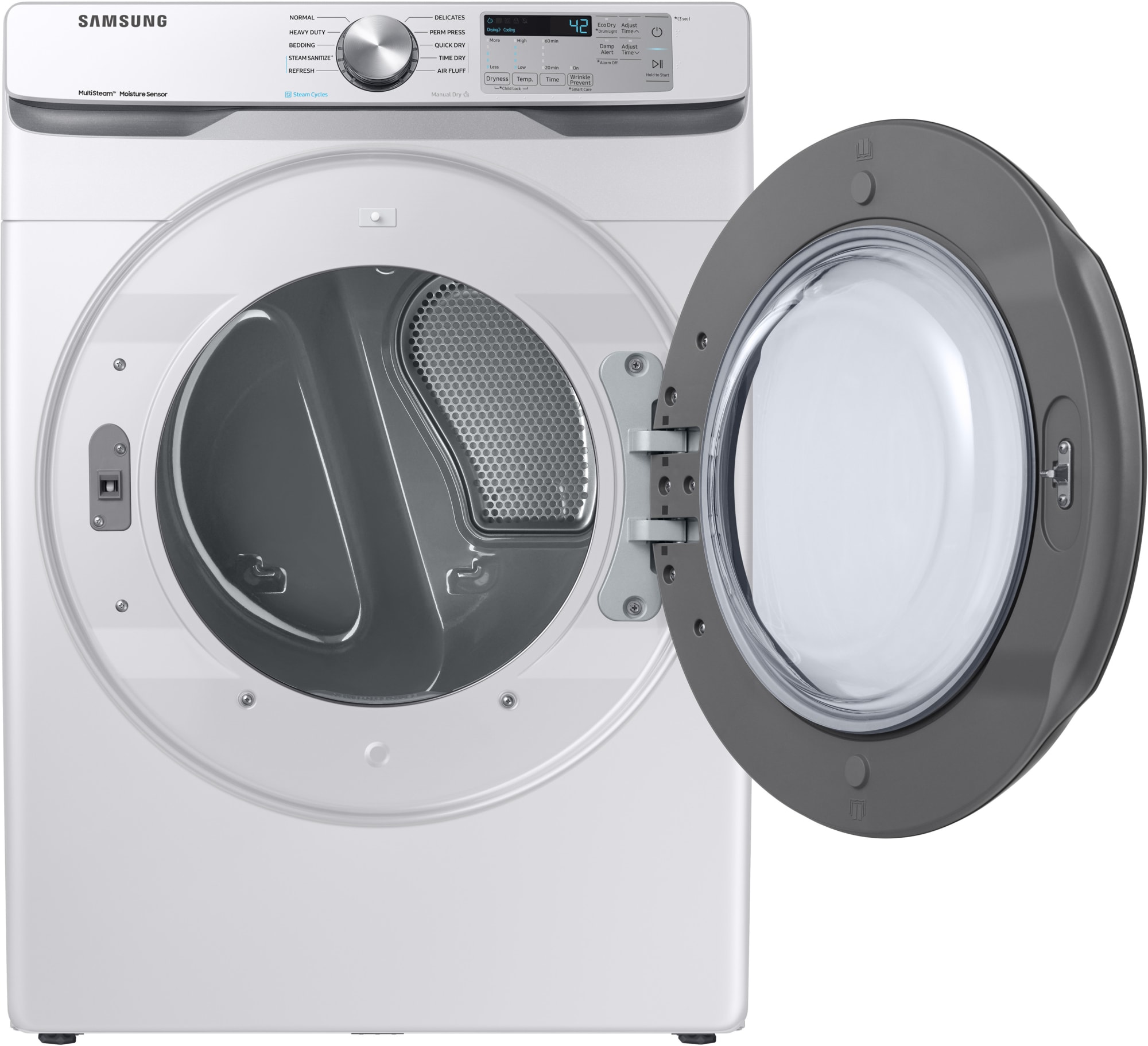 Samsung DVG45R6100W 27 Inch Gas Dryer with 7.5 cu. ft. Capacity, Smart