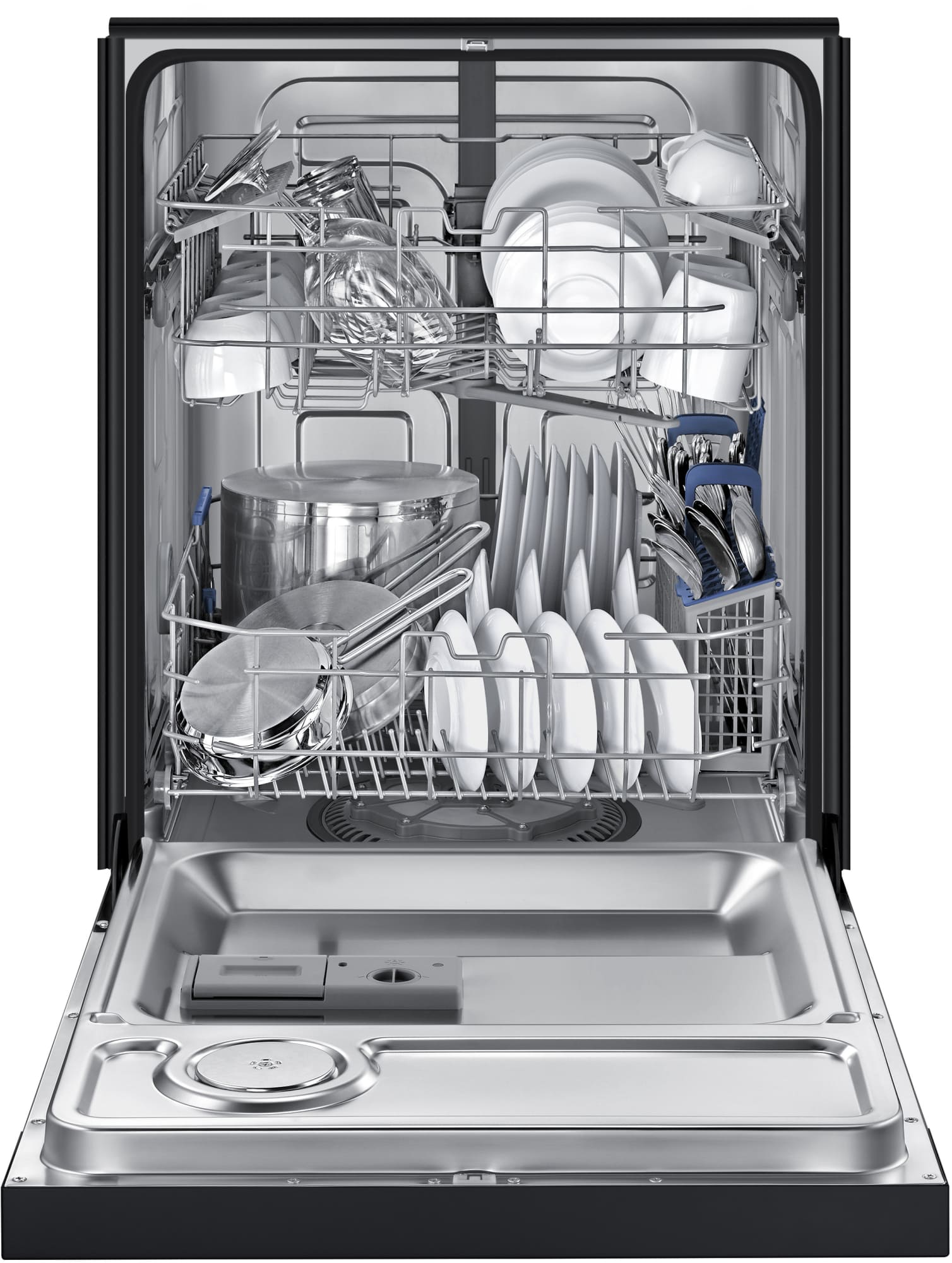 Samsung DW80J3020UB Full Console Dishwasher with Digital Leakage Sensor, Hidden Heating Element