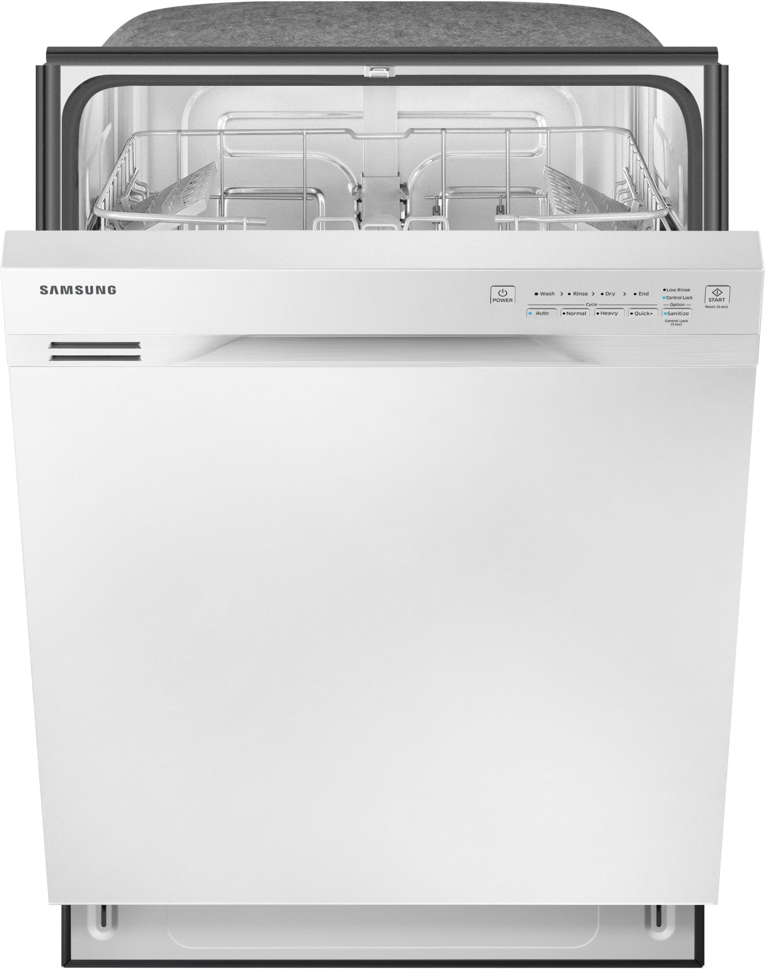 Samsung DW80J3020UW Full Console Dishwasher with Digital Leakage Sensor