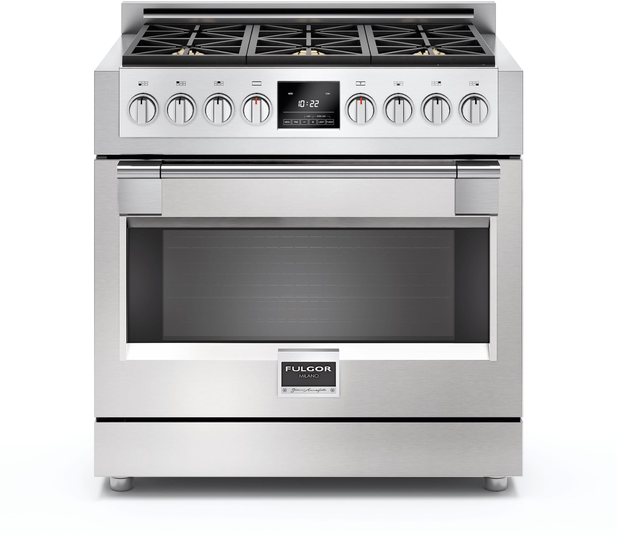 Fulgor Milano F6PDF366S1 36 Inch Freestanding Dual Fuel Range with Four