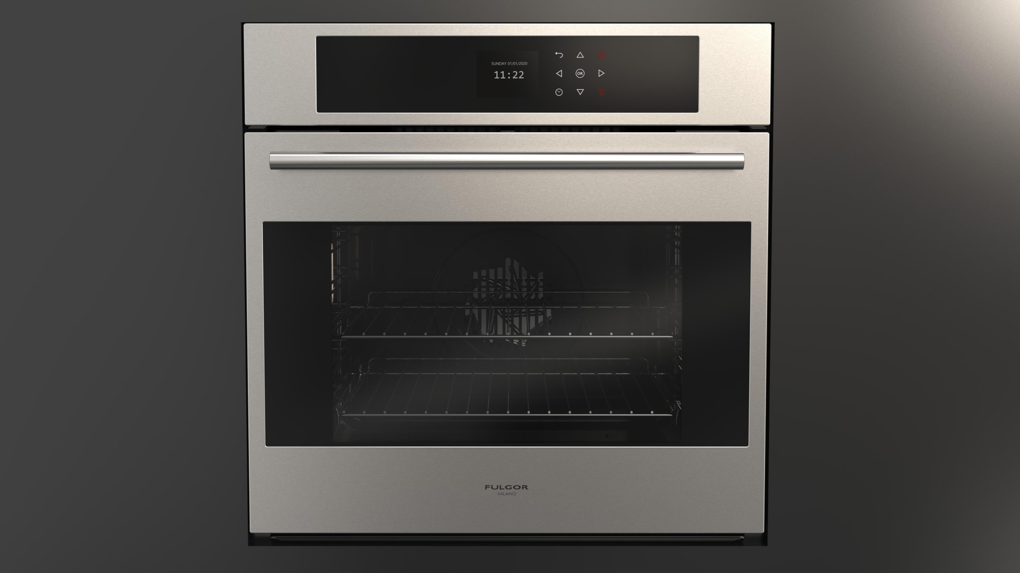 Fulgor Milano F7SM24S1 24 Inch Single Convection Electric Wall Oven ...