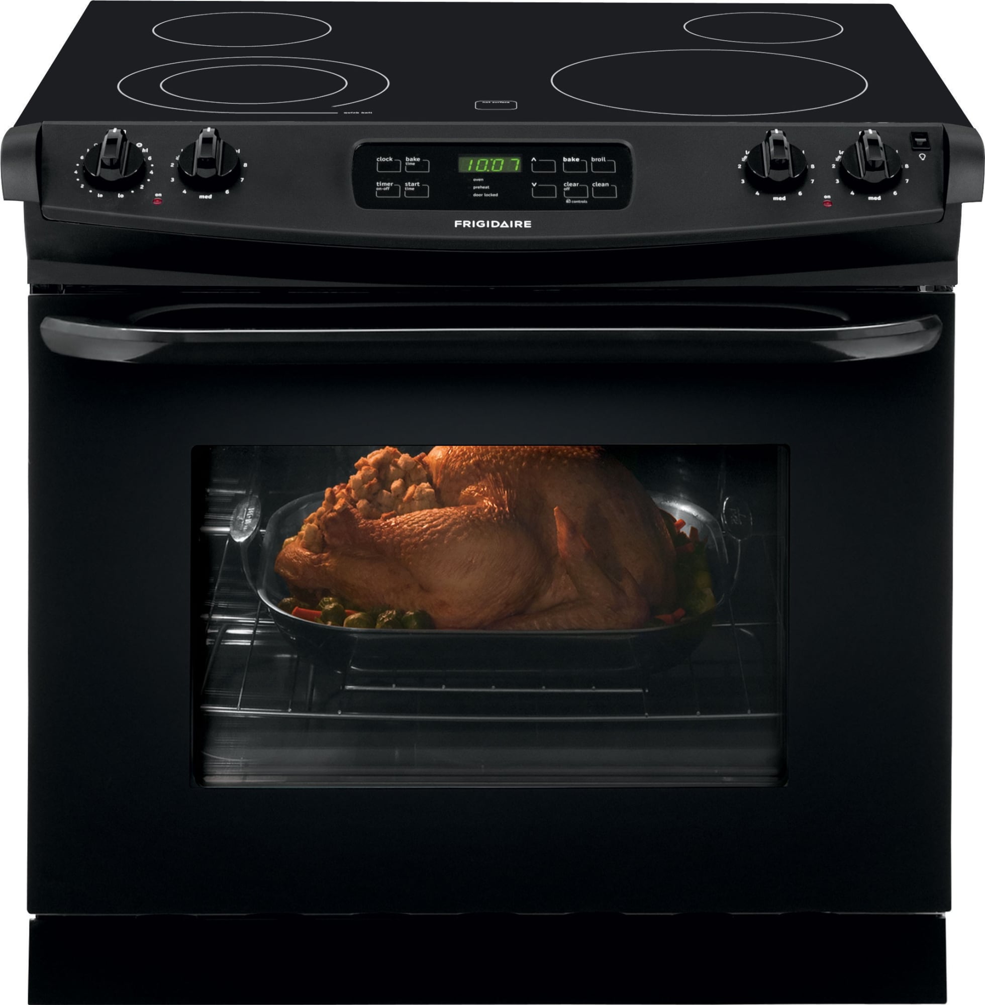 Frigidaire FFED3025PB 30 Inch Dropin Smoothtop Electric Range with