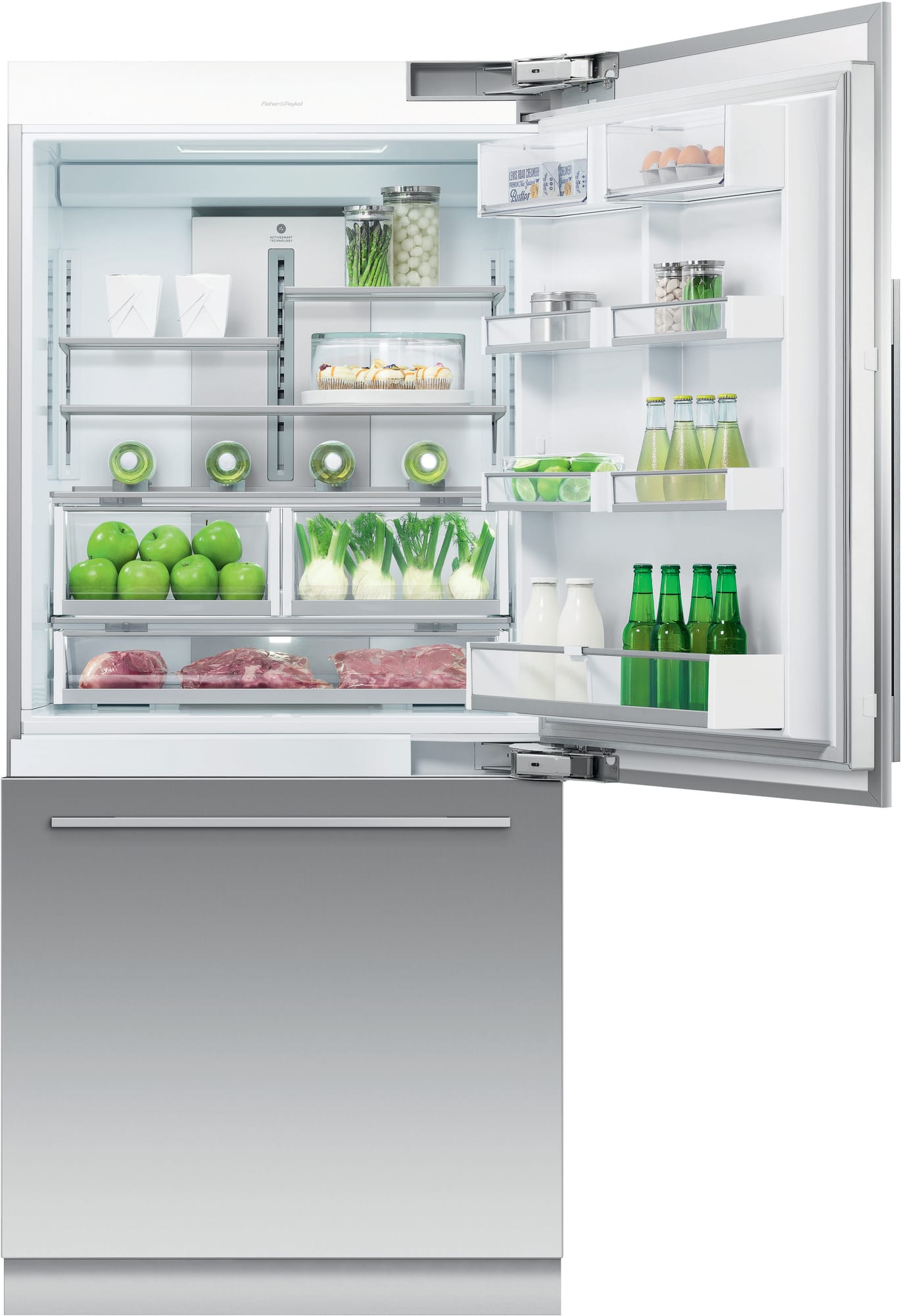 Fisher & Paykel RS36W80RU1 36 Inch Bottom Freezer Refrigerator with 16.