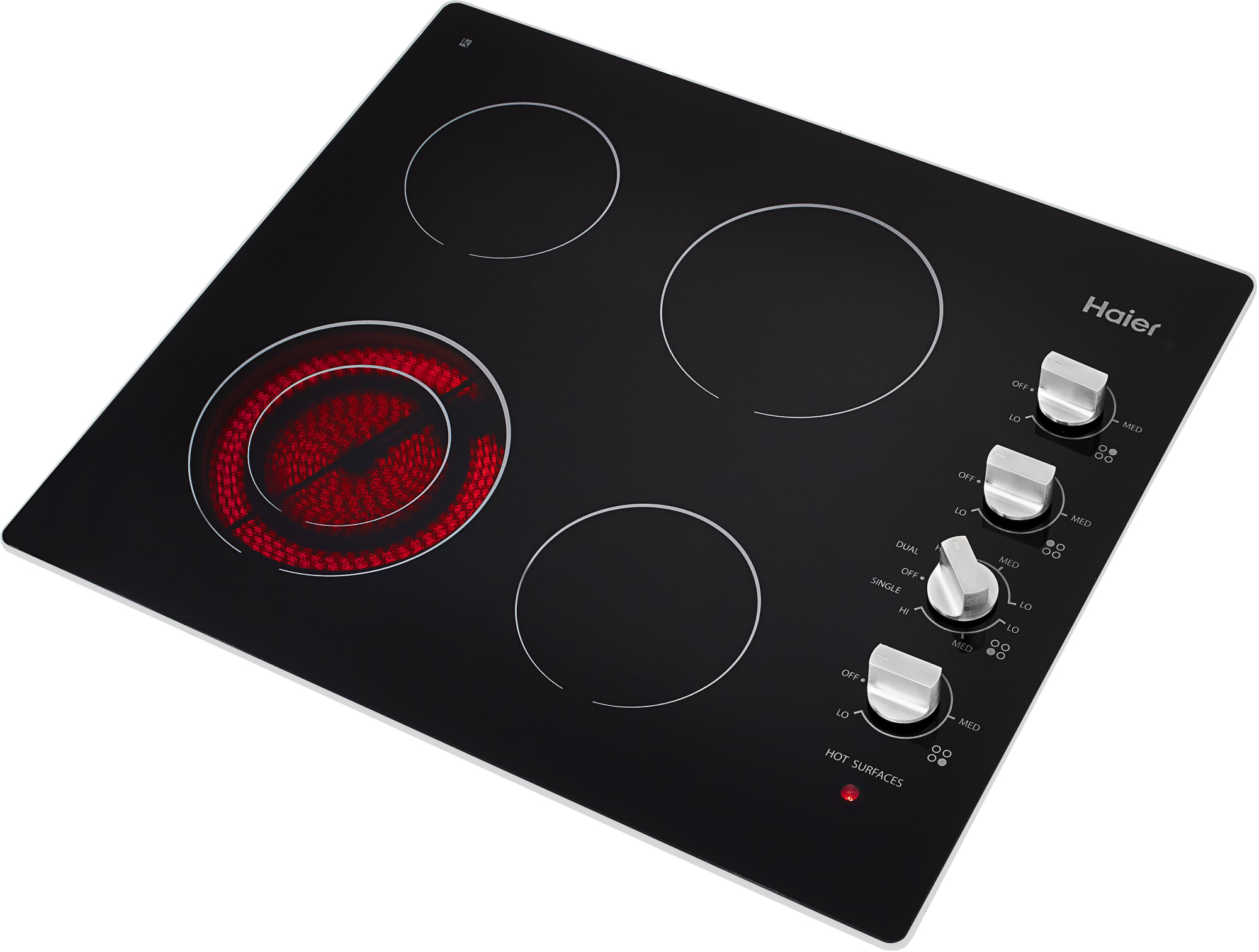 Haier HCC2320AES 24 Inch Electric Radiant Cooktop with 4 Heating