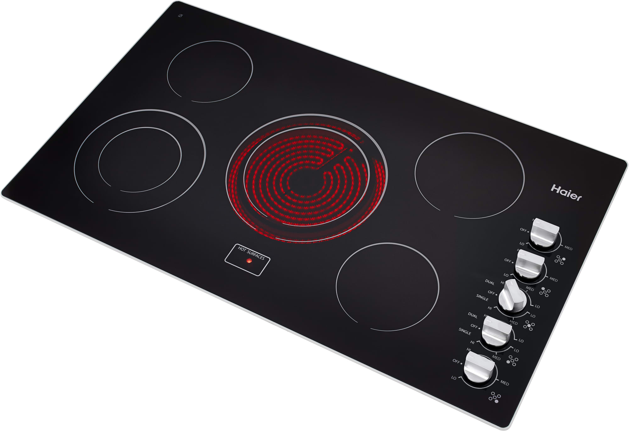 Haier HCC6320AES 36 Inch Electric Radiant Cooktop with 5 Heating