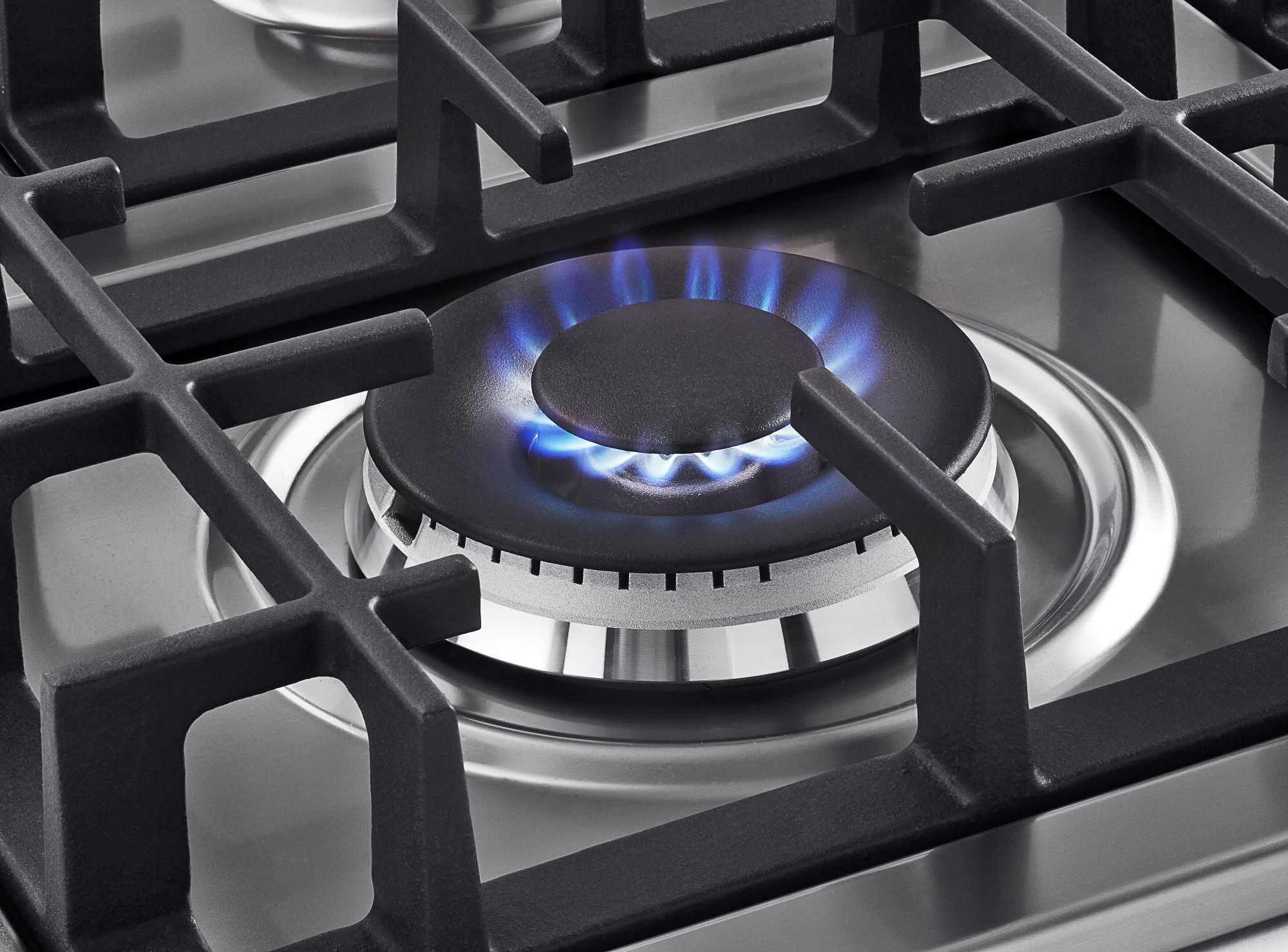 Haier HCC2430AGS 24 Inch Gas Cooktop with 4 Sealed Burners, Dual Burner