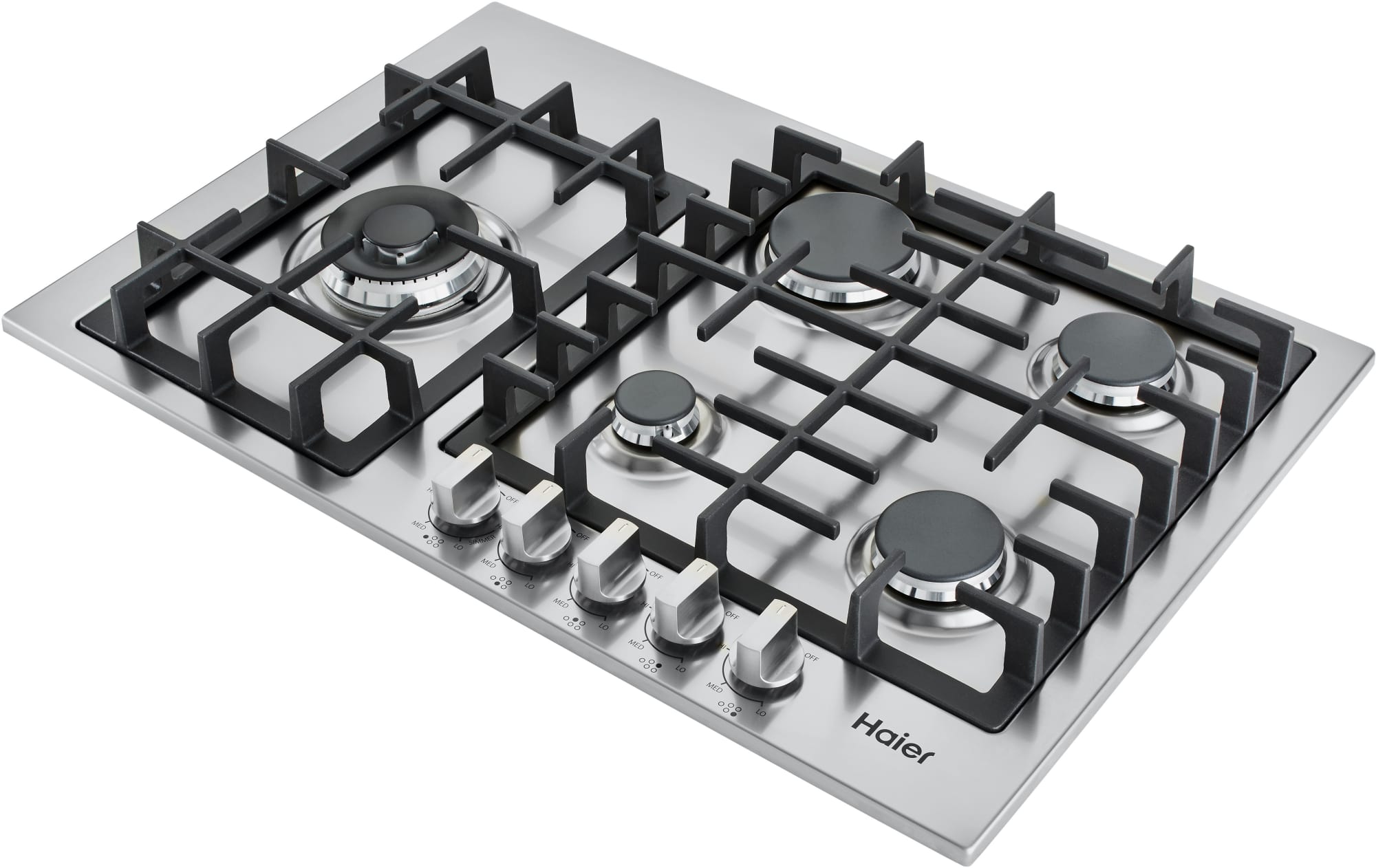 Haier HCC3430AGS 30 Inch Gas Cooktop with 5 Sealed Burners, 70018,000