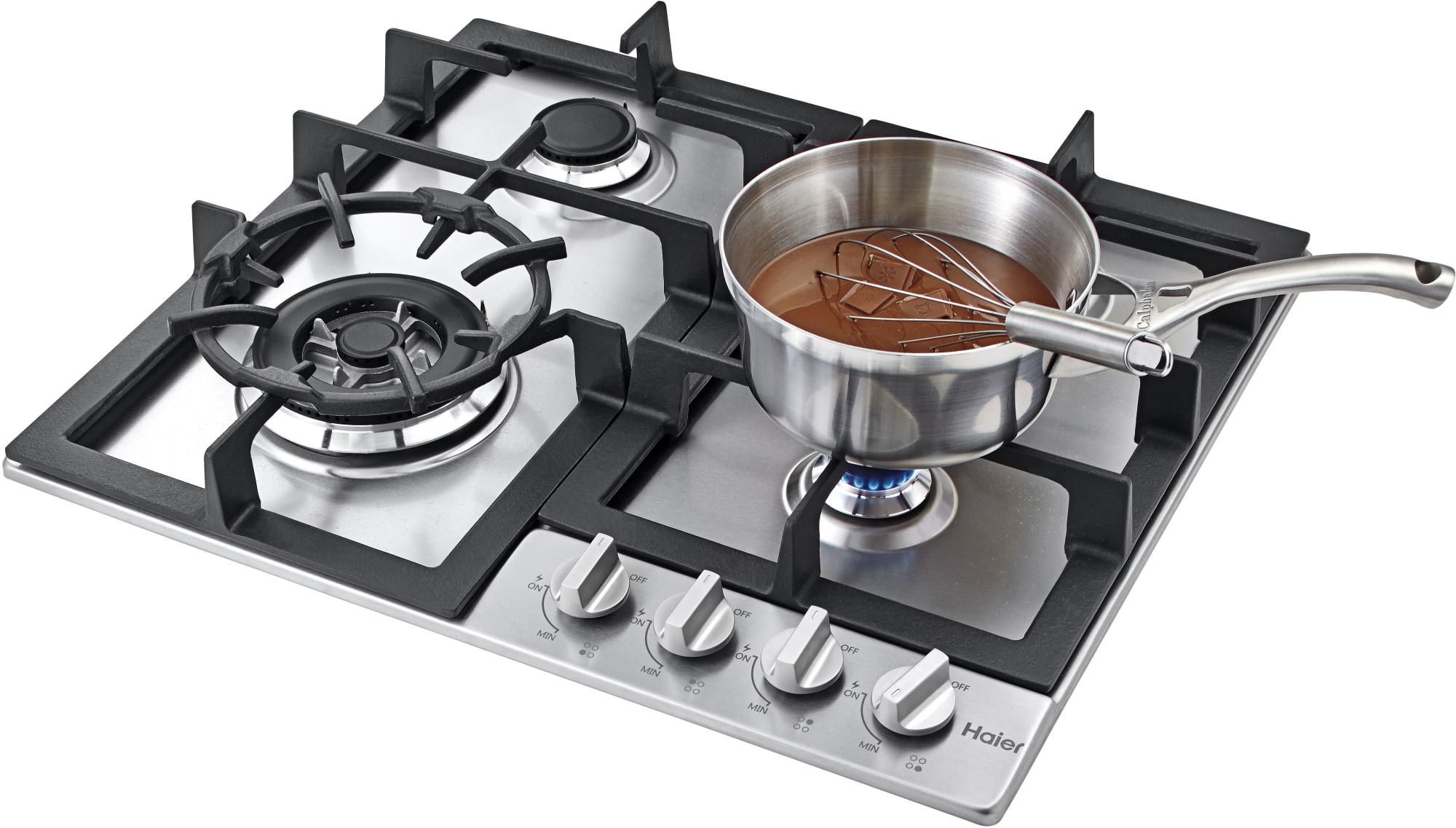 Haier HCC2230AGS 24 Inch Gas Cooktop with 4 Sealed Burners, 31,300