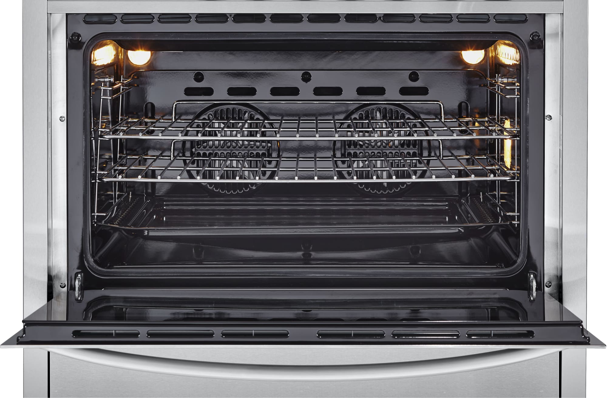 Haier HCR6250ADS 36 Inch Dual Fuel Range with 5 Sealed Burners, 3.8 cu