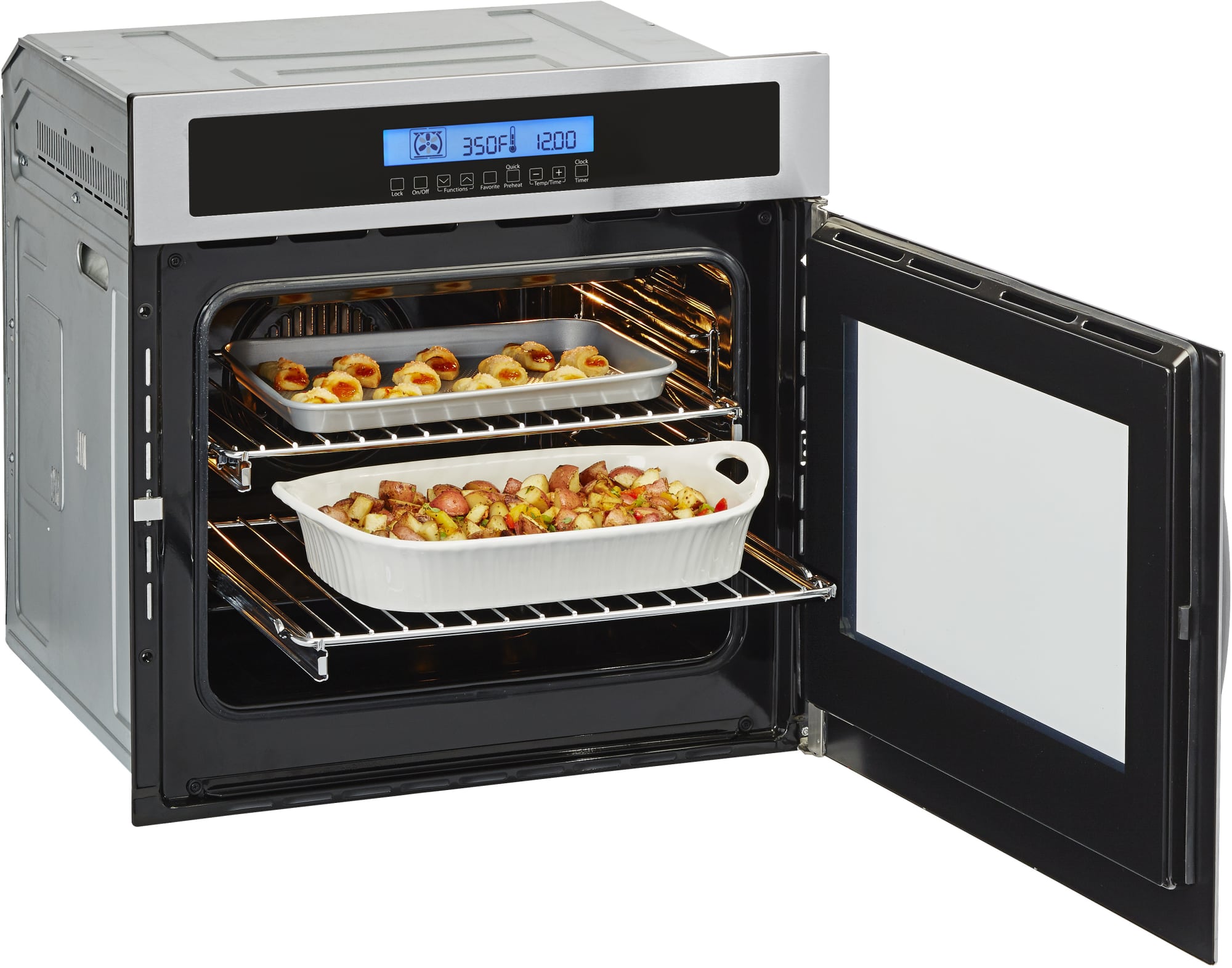 Haier HCW225RAES 24 Inch Wall Oven with European Convection, LCD