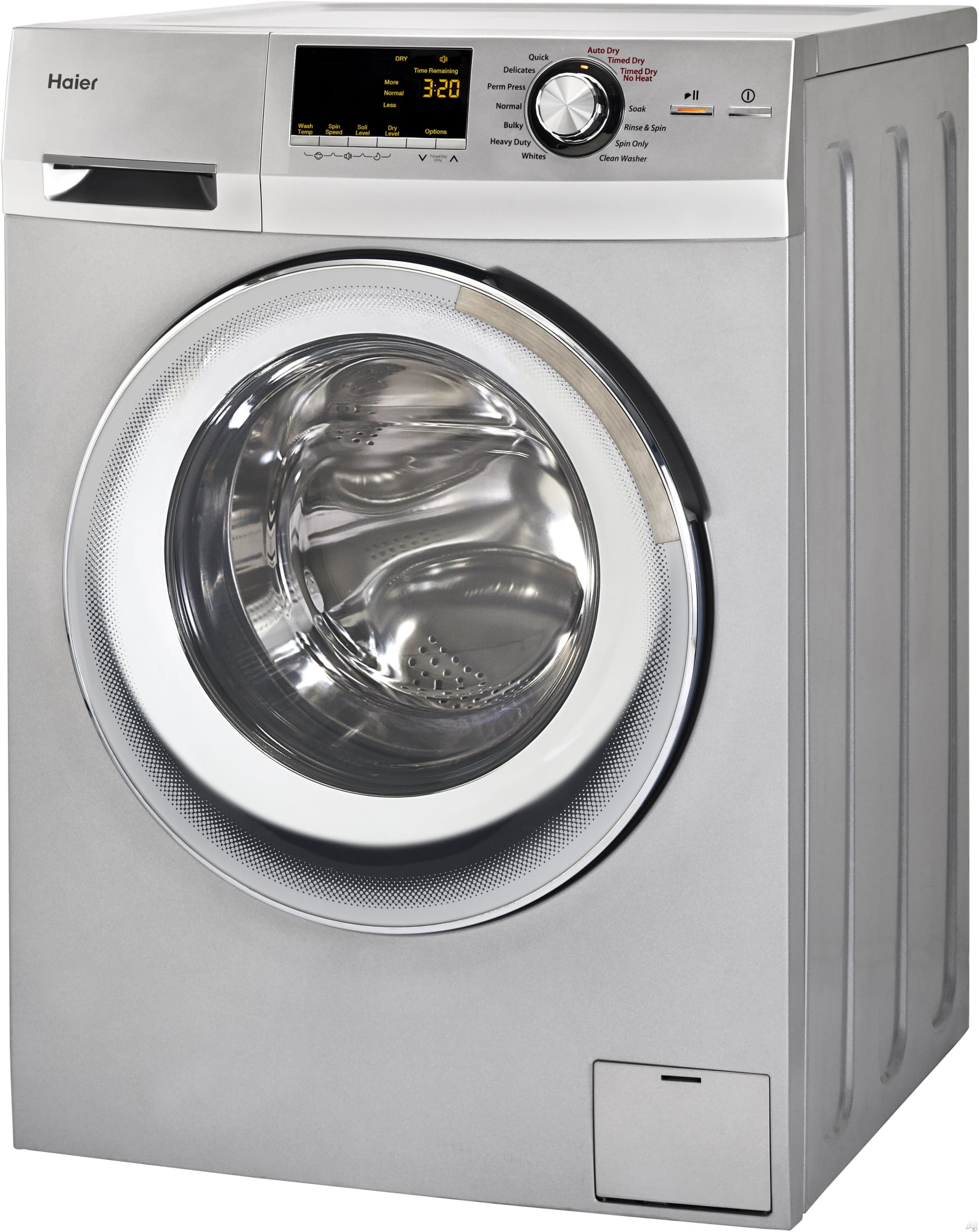 Haier HLC1700AXS 24 Inch Front Load Washer/Dryer Combo with 2.0 cu. ft