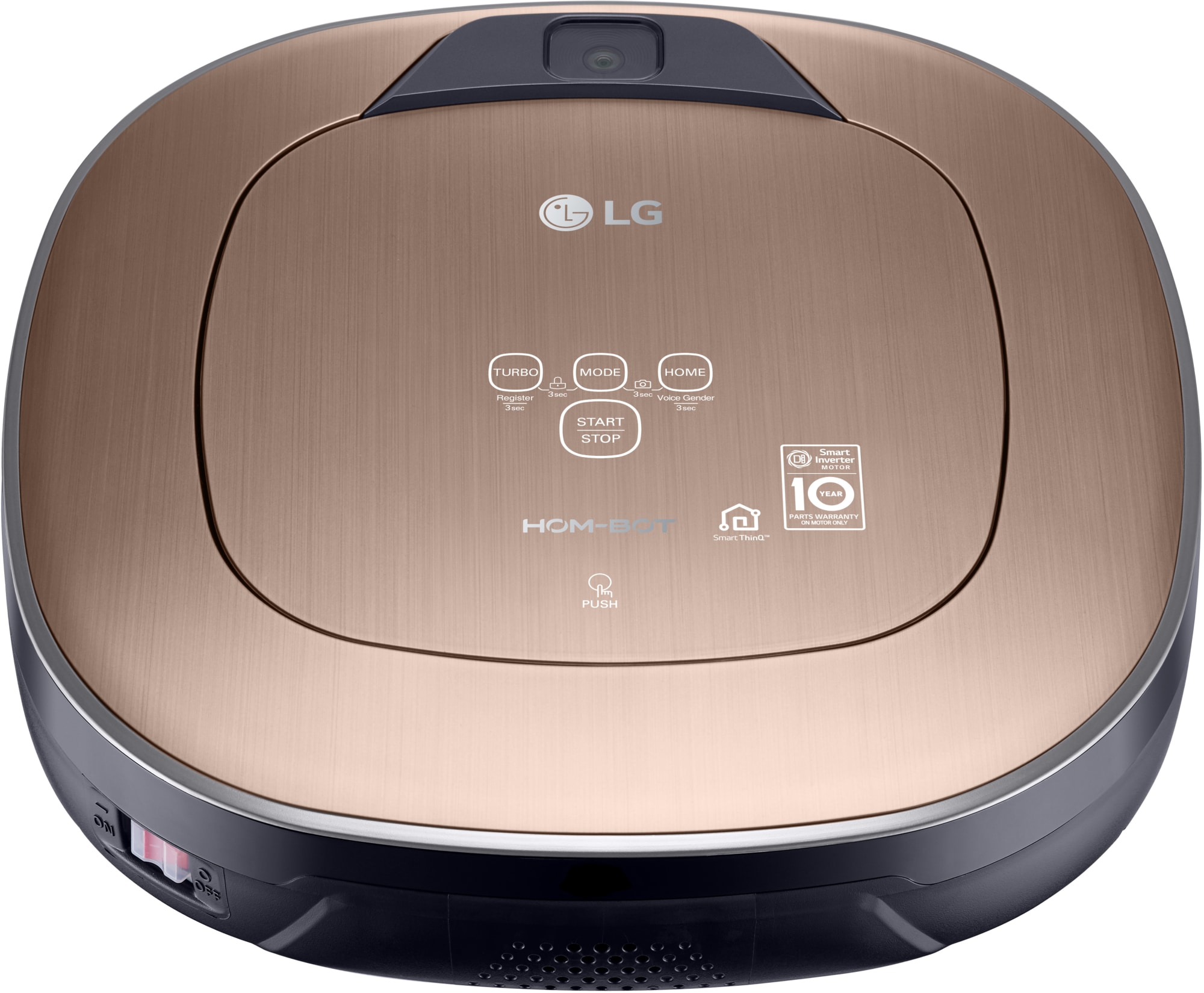 LG CR5765GD HomBot Square Turbo+ Robotic Vacuum with Dual Eye 2.0