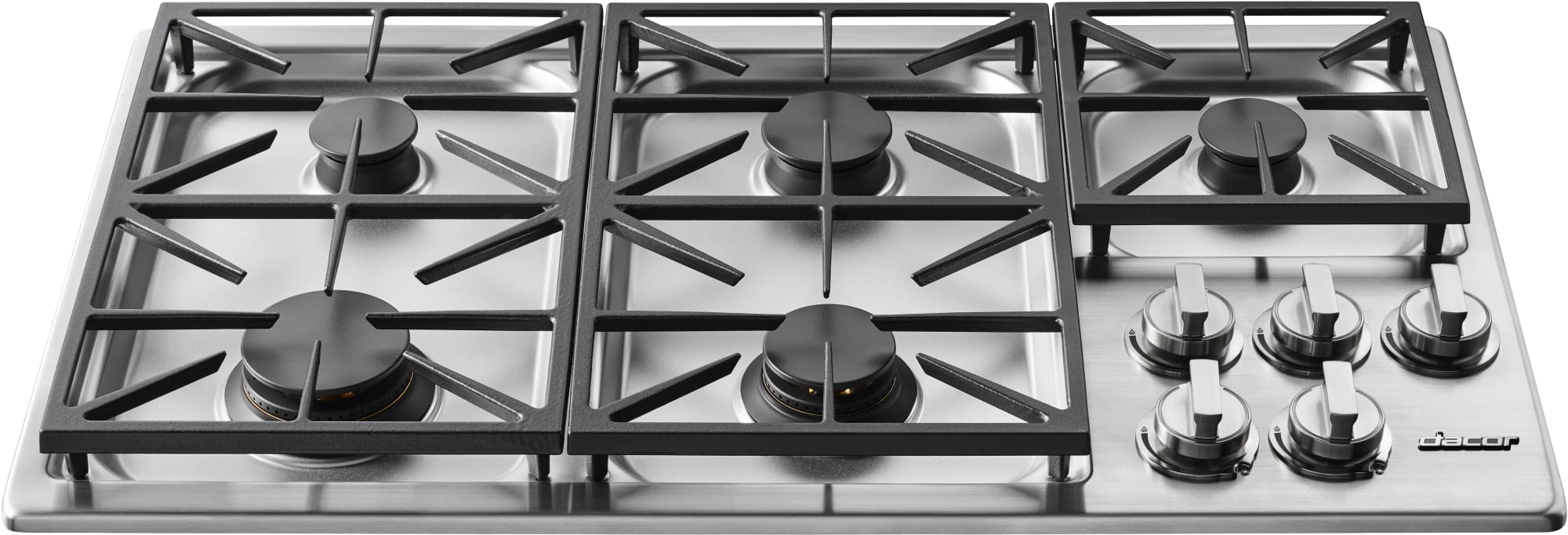 Dacor HPCT365GSNGH 36 Inch Professional Gas Cooktop with PermaClean