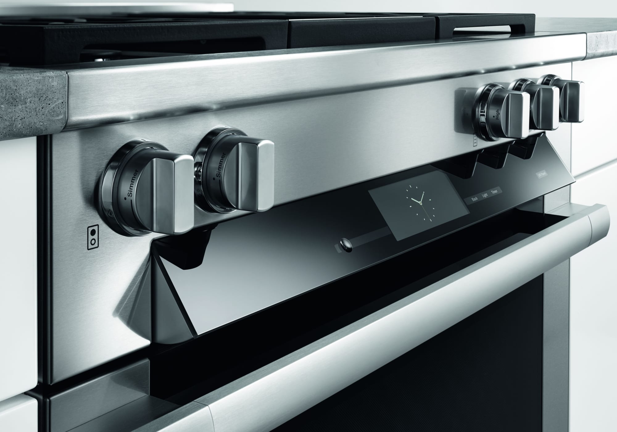 Miele HR19362DFGDG 36 Inch DualFuel Range with TwinPower Convection