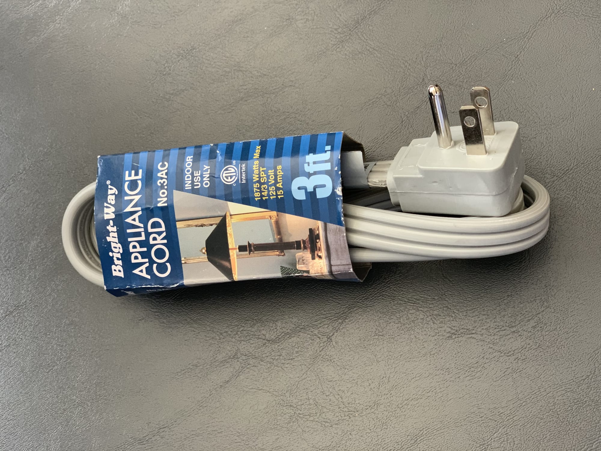 BrightWay 3AC 3' Appliance Extension Cord