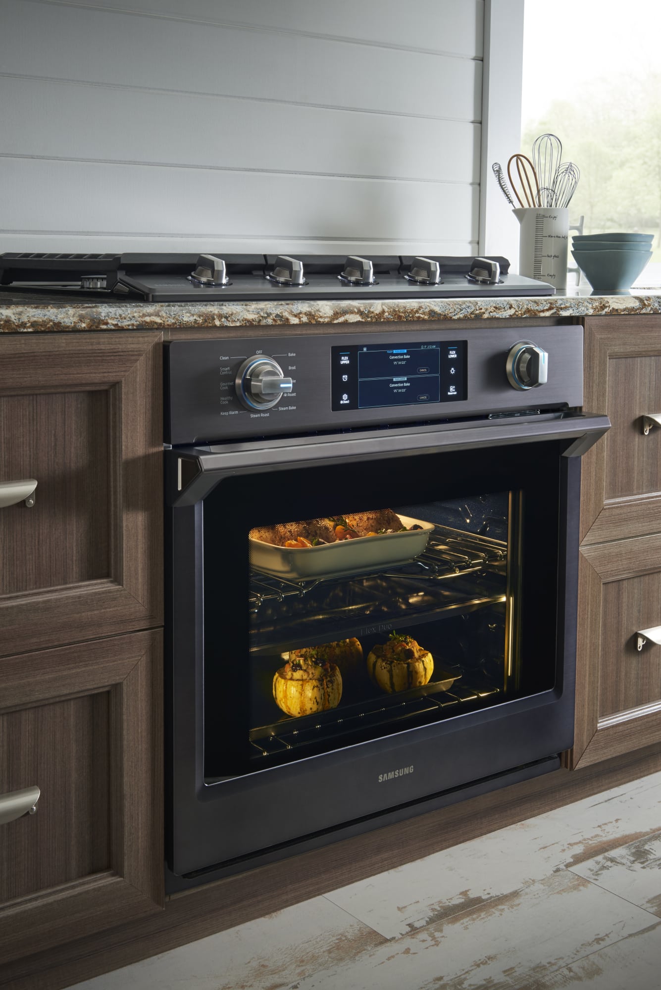 Samsung NV51K7770SG 30 Inch Wall Oven with 5.1 cu. ft. Capacity, Steam