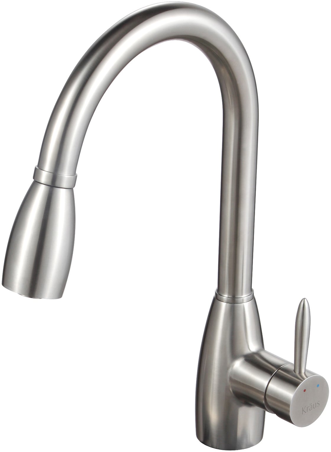 Kraus KPF2130 Single Lever Pull-Out Faucet with 9 Inch Spout Reach, 24 ...