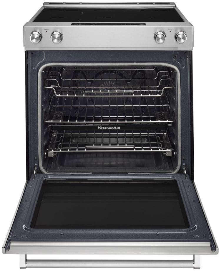 KitchenAid KSEB900ESS 30 Inch SlideIn Electric Range with 5 Elements, 7.1 cu. ft. EvenHeat