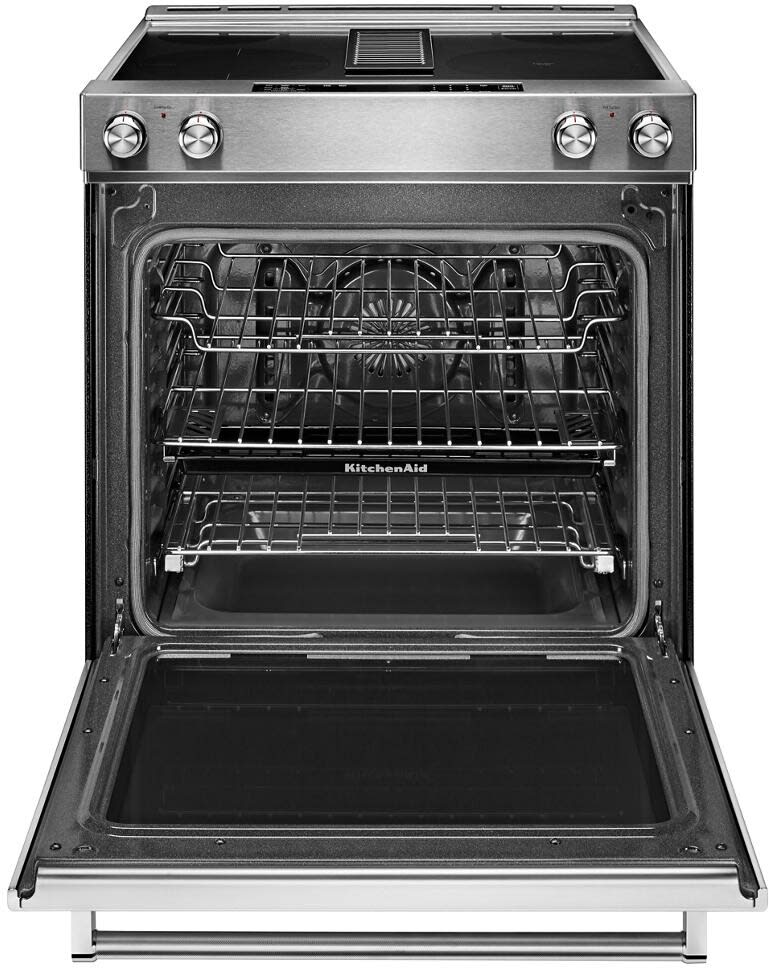 KitchenAid KSEG950ESS 30 Inch SlideIn Electric Range with 4 Elements