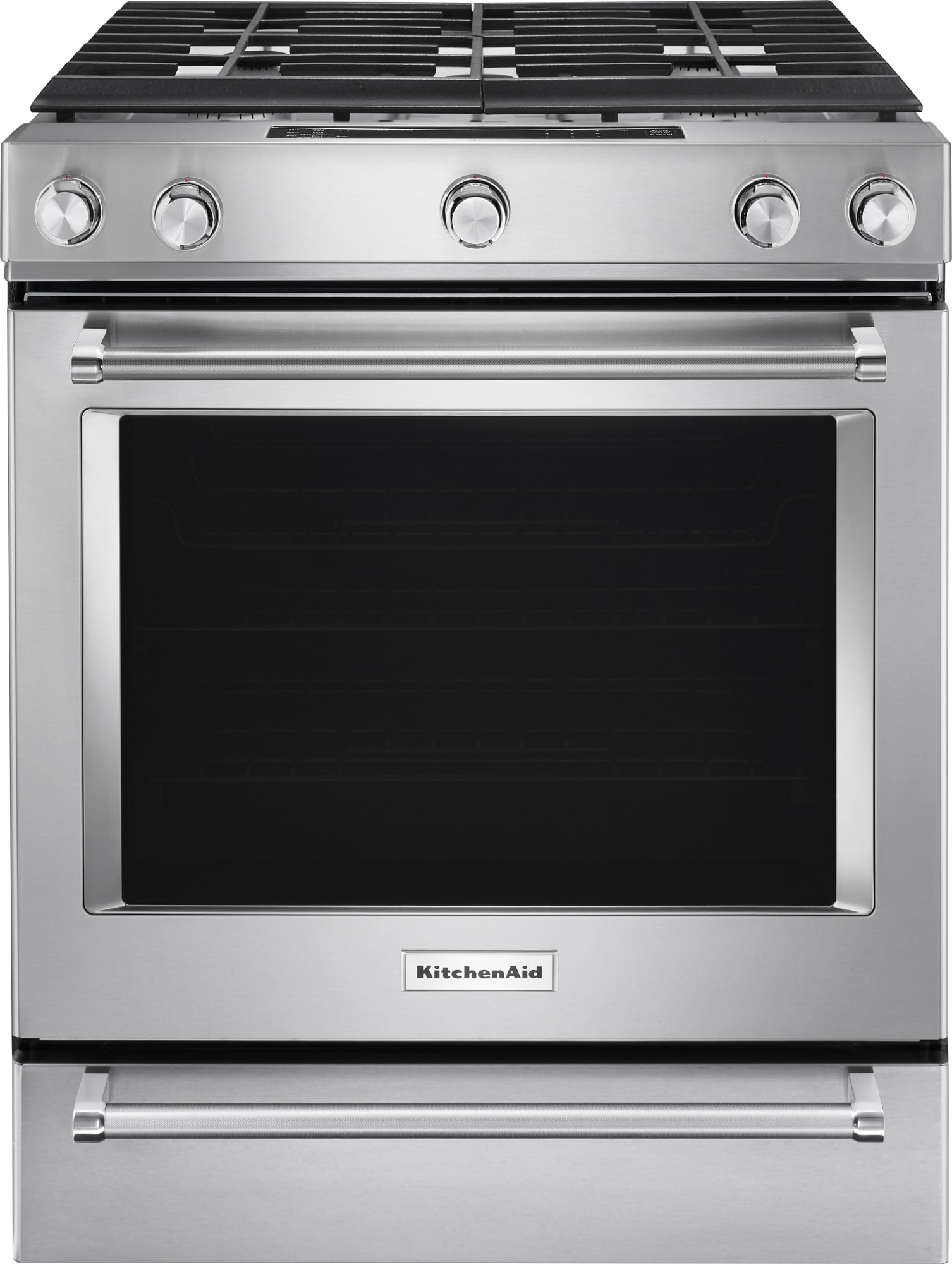 KitchenAid KSGB900ESS 30 Inch SlideIn Gas Range with 5 Sealed Burners