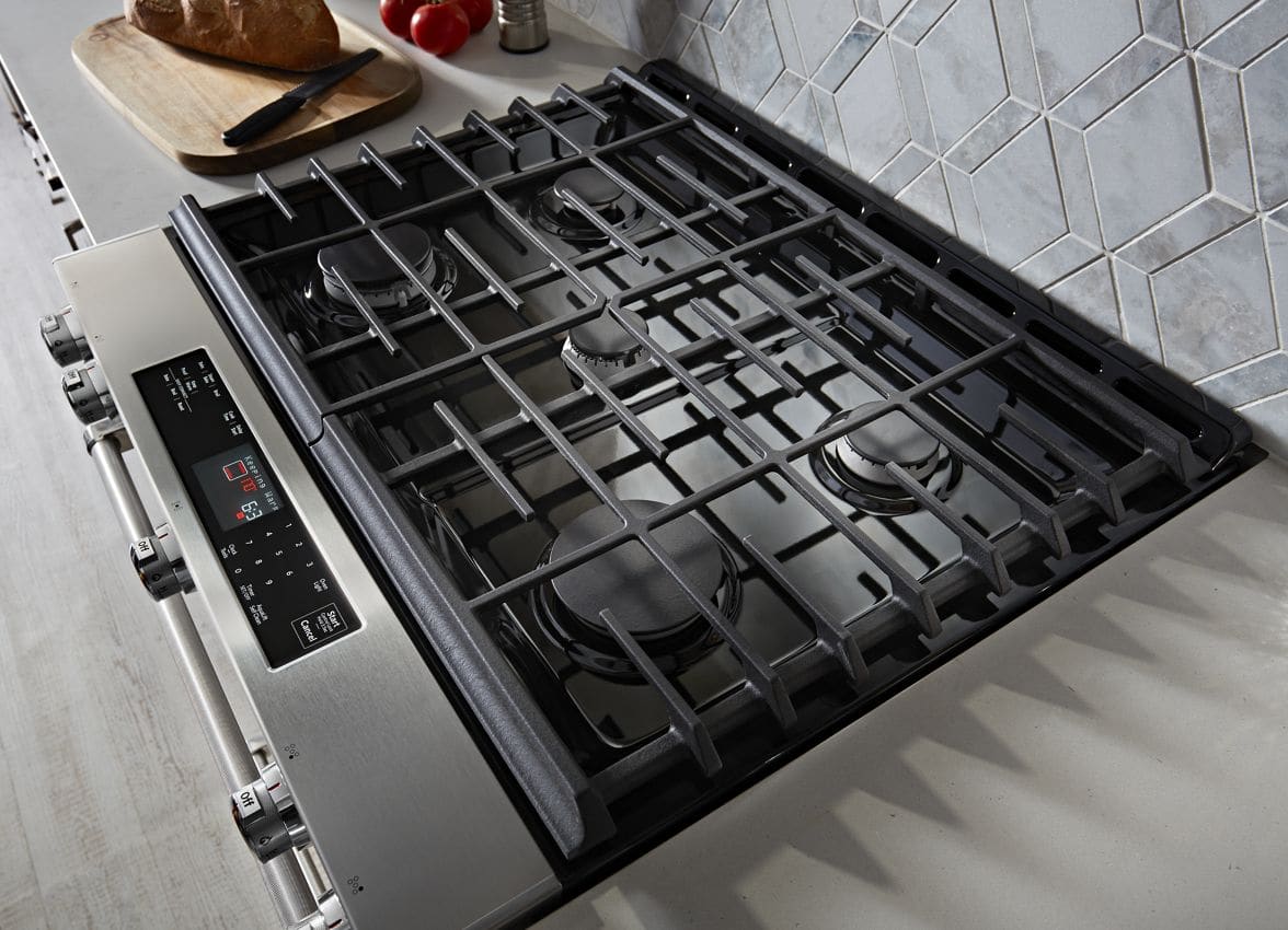 KitchenAid KSGG700ESS 30 Inch SlideIn Gas Range with 5 Sealed Burners