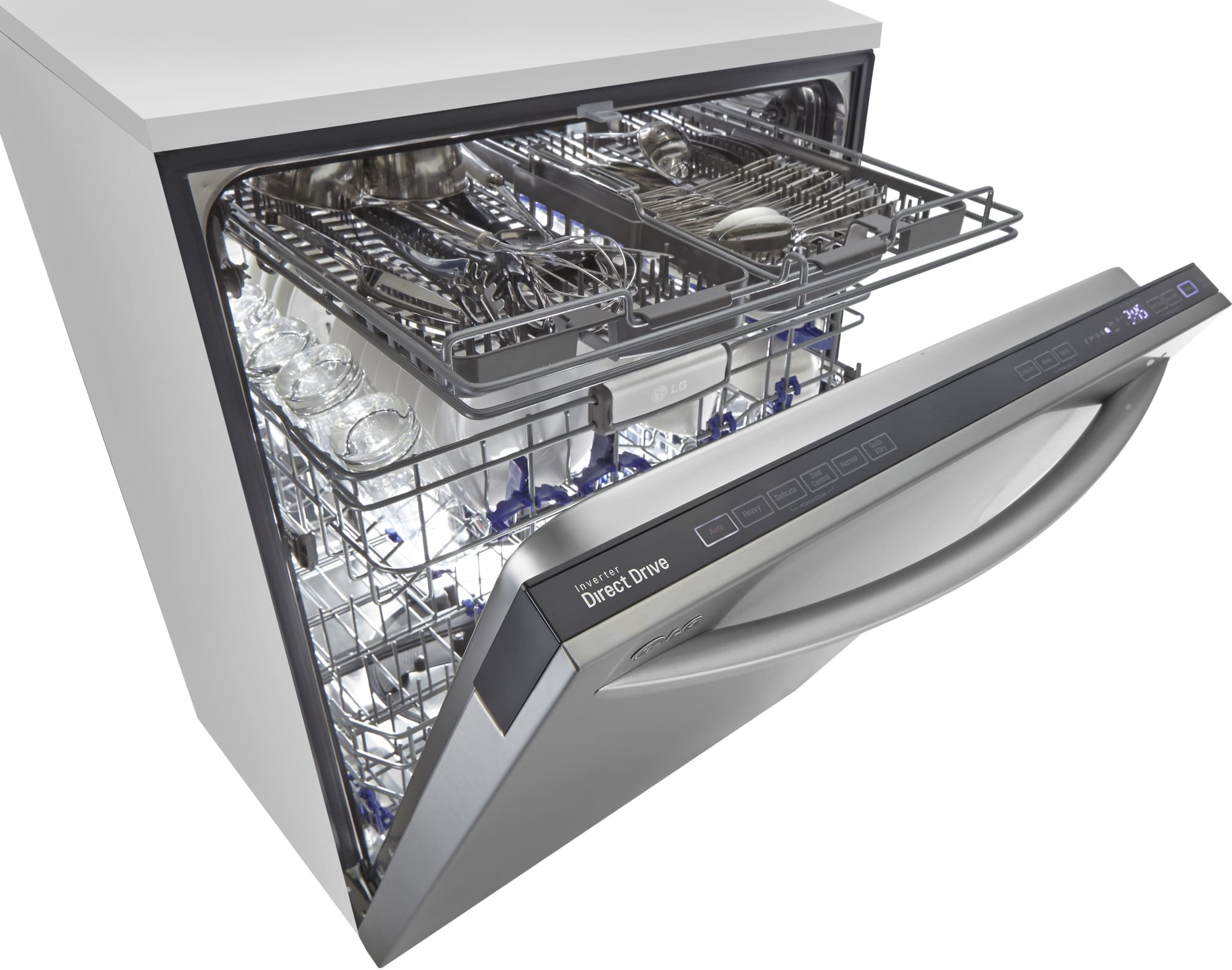 LG LDF7774ST Fully Integrated Dishwasher with SenseClean™, EasyRack
