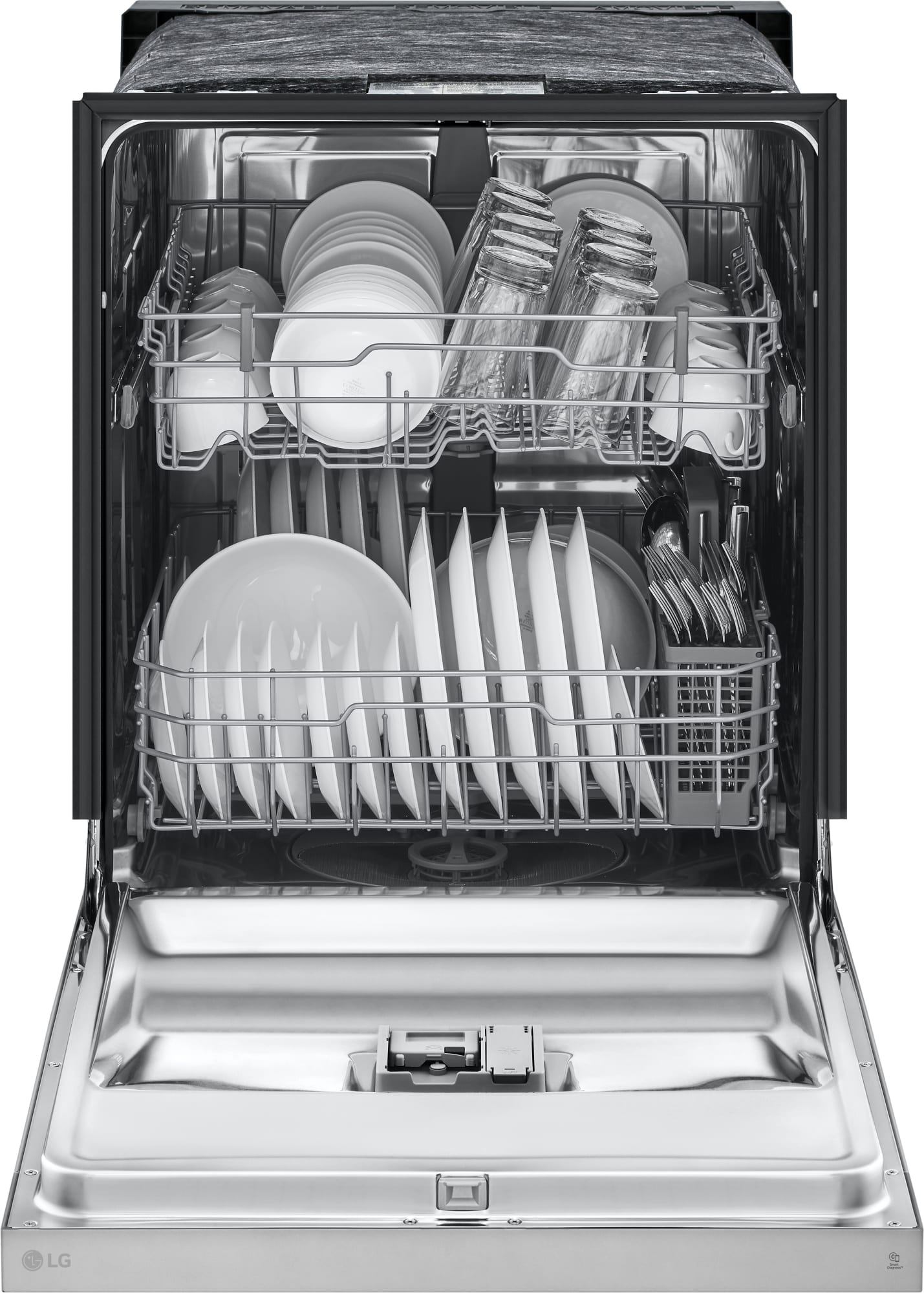LG LDFC2423B 24 Inch Full Console Dishwasher with 15 Place Settings, 52
