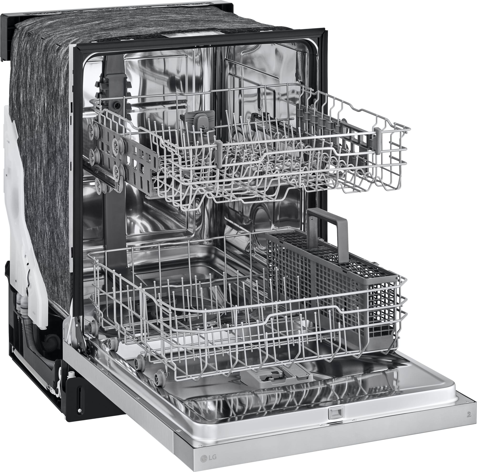 LG LDFC2423V 24 Inch Full Console Dishwasher with 15 Place Settings, 52 dBA, 5 Wash Cycles