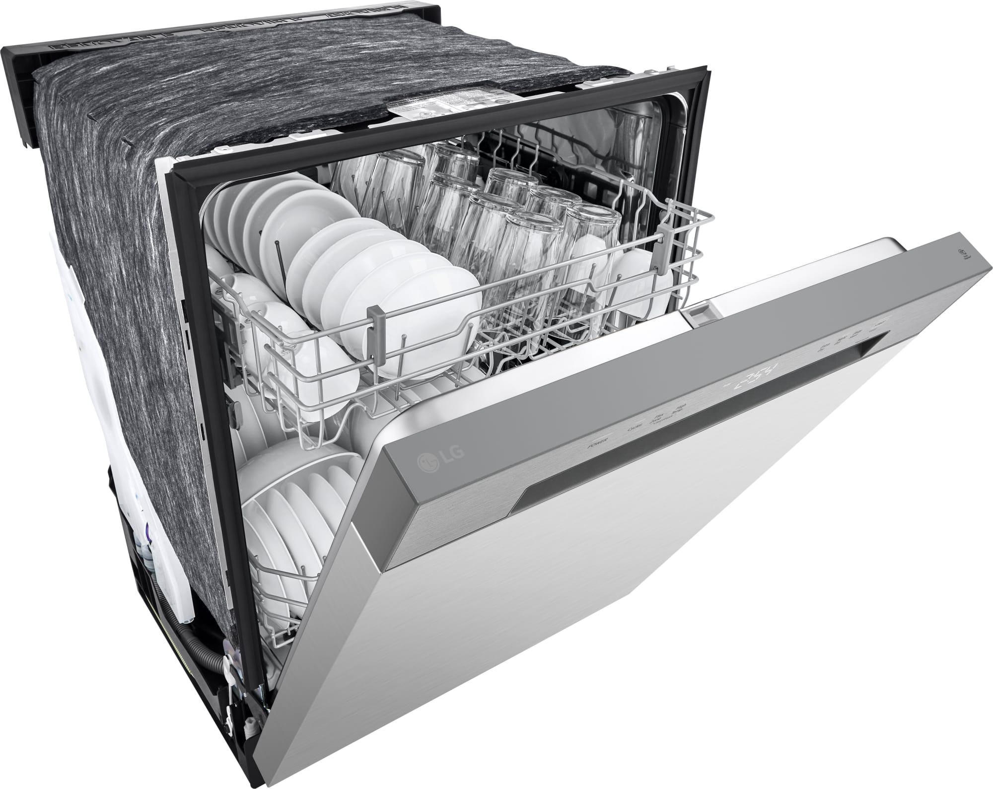 LG LDFC2423V 24 Inch Full Console Dishwasher with 15 Place Settings, 52