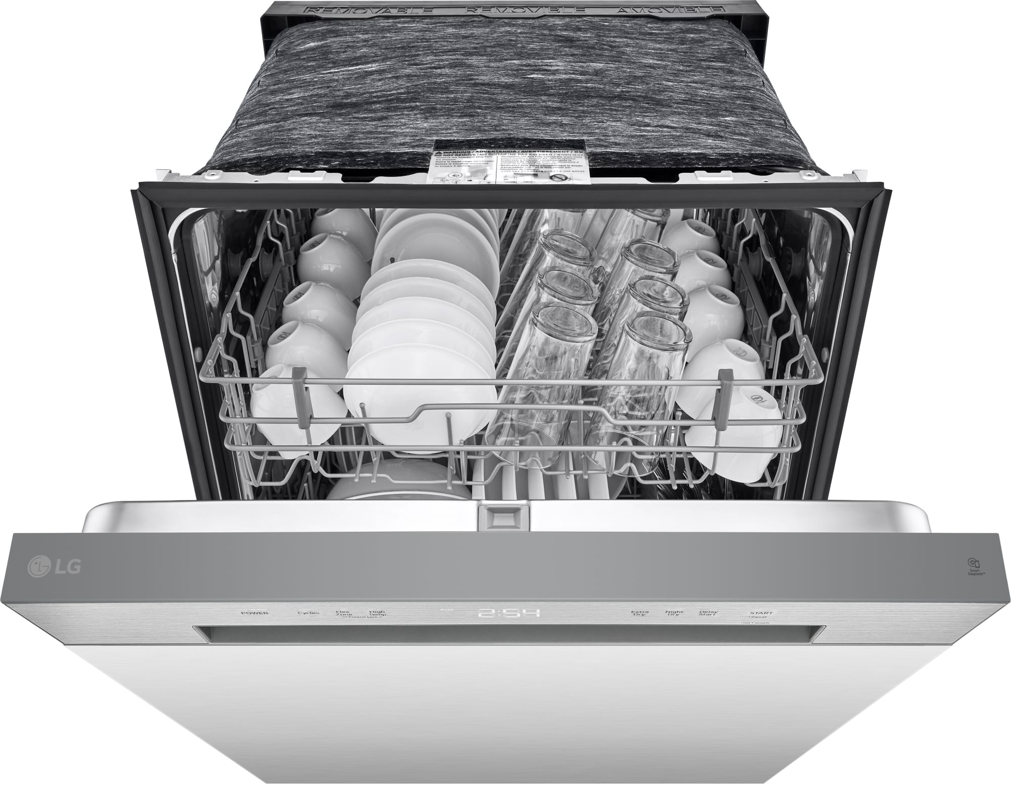 LG LDFC2423B 24 Inch Full Console Dishwasher with 15 Place Settings, 52
