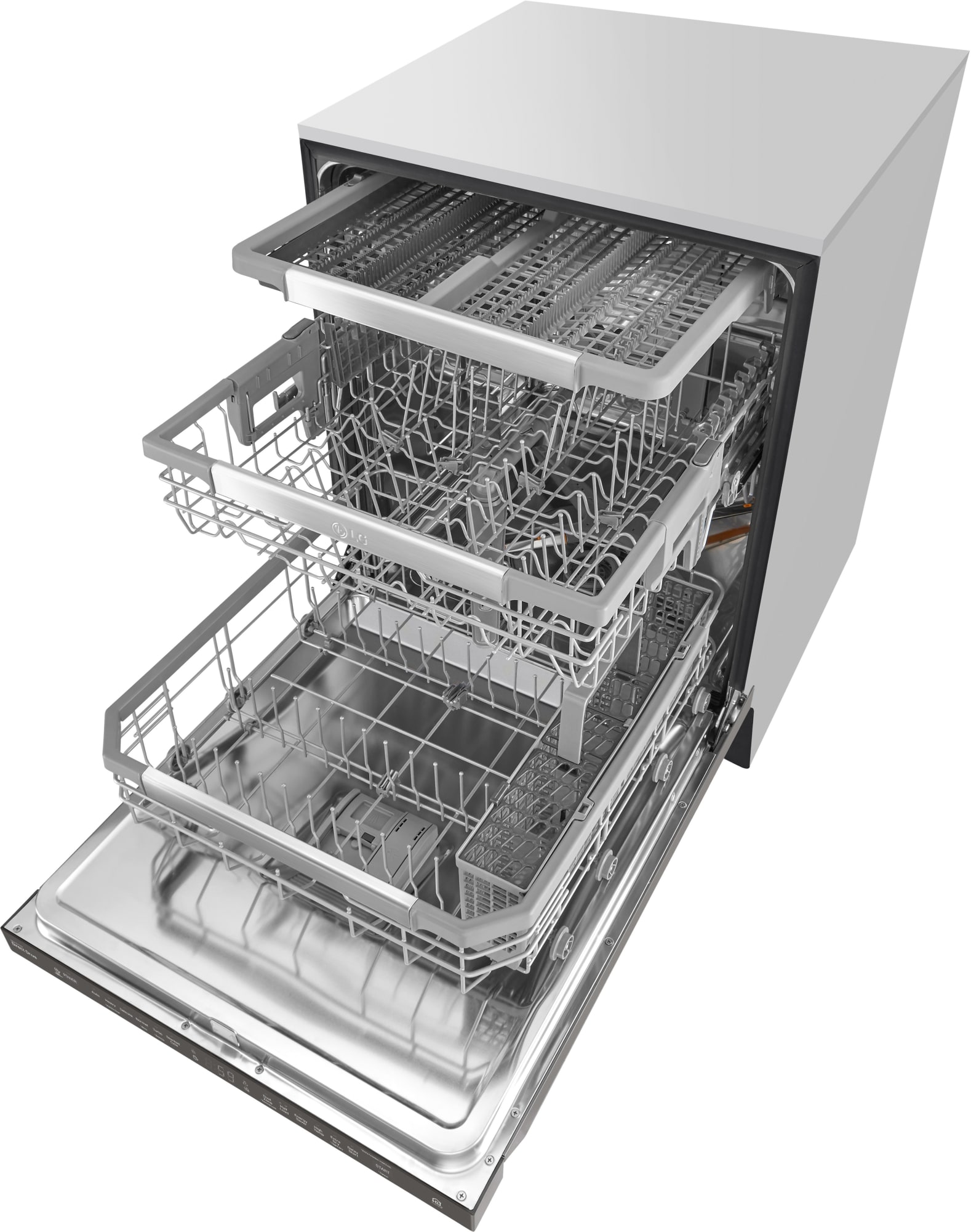 LG LDP6797BD 24 Inch Fully Integrated QuadWash™ Smart Dishwasher with
