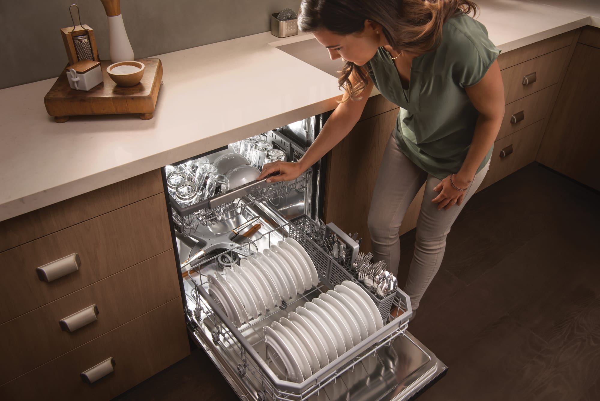 LG LDP6797BD 24 Inch Fully Integrated QuadWash™ Smart Dishwasher with