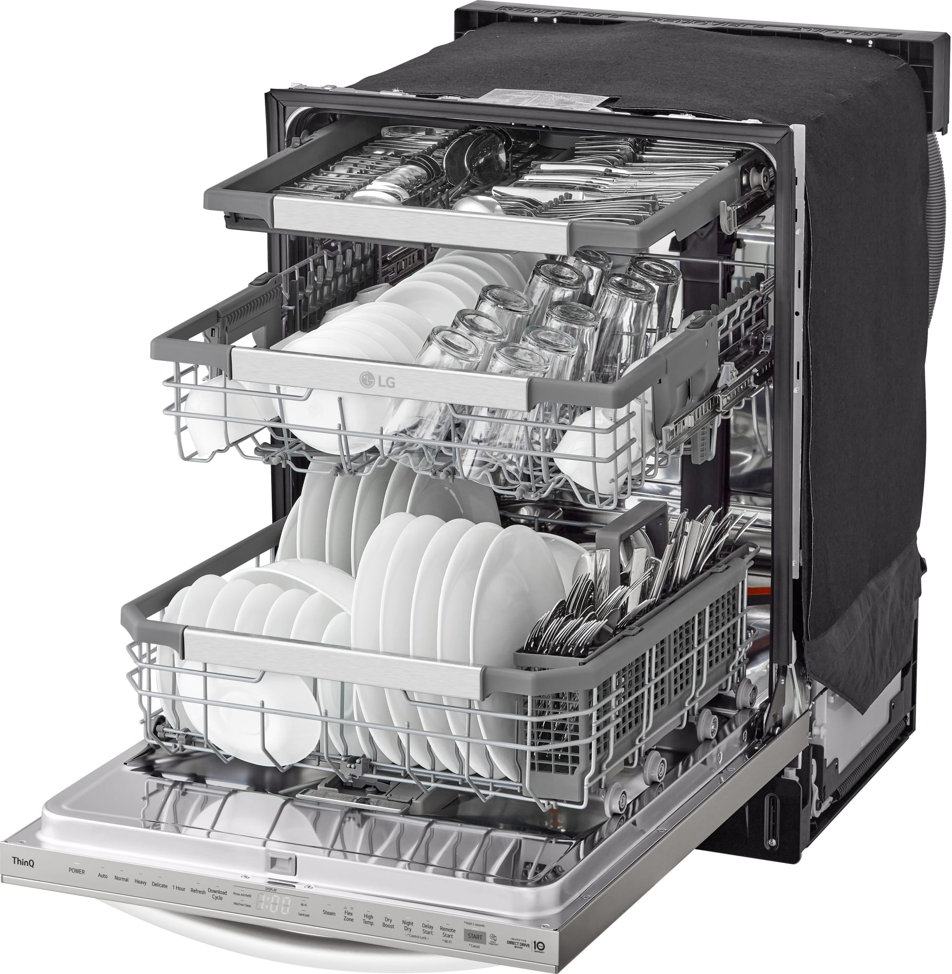 LG LDTH7972S 24 Inch Fully Integrated Smart Dishwasher with 15 Place
