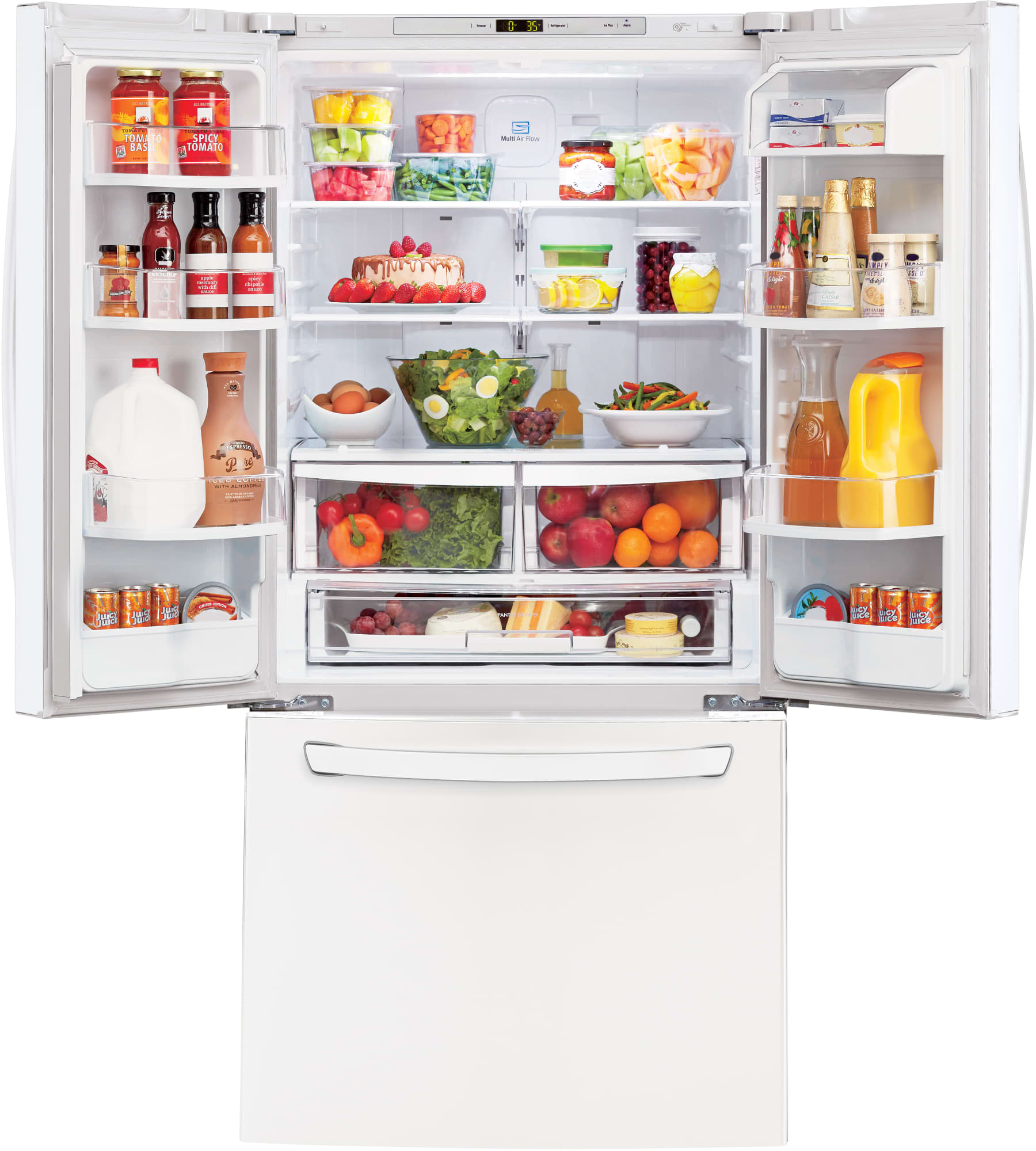 LG LFC24770SW 33 Inch French Door Refrigerator with Linear Compressor