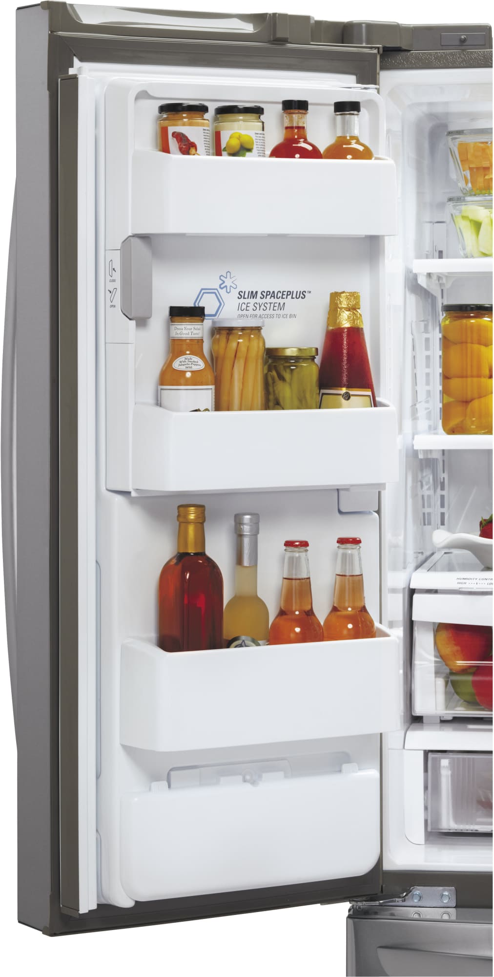 LG LFX25973ST 36 Inch French Door Refrigerator with Linear Compressor, Ice and Water Dispenser