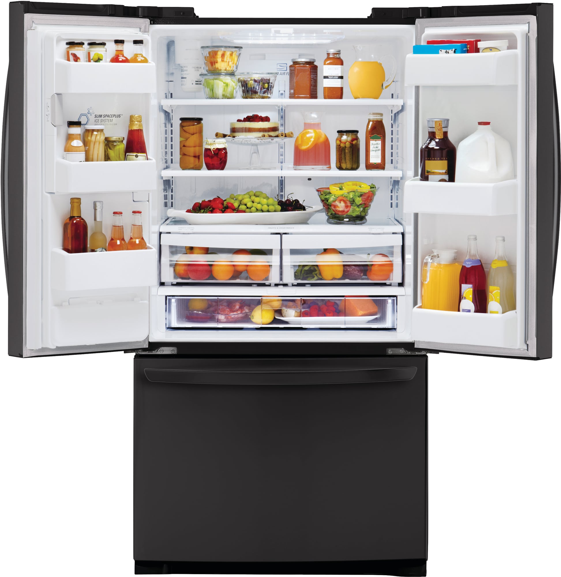 LG LFX25974SB 36 Inch French Door Refrigerator with Slim SpacePlus™ Ice