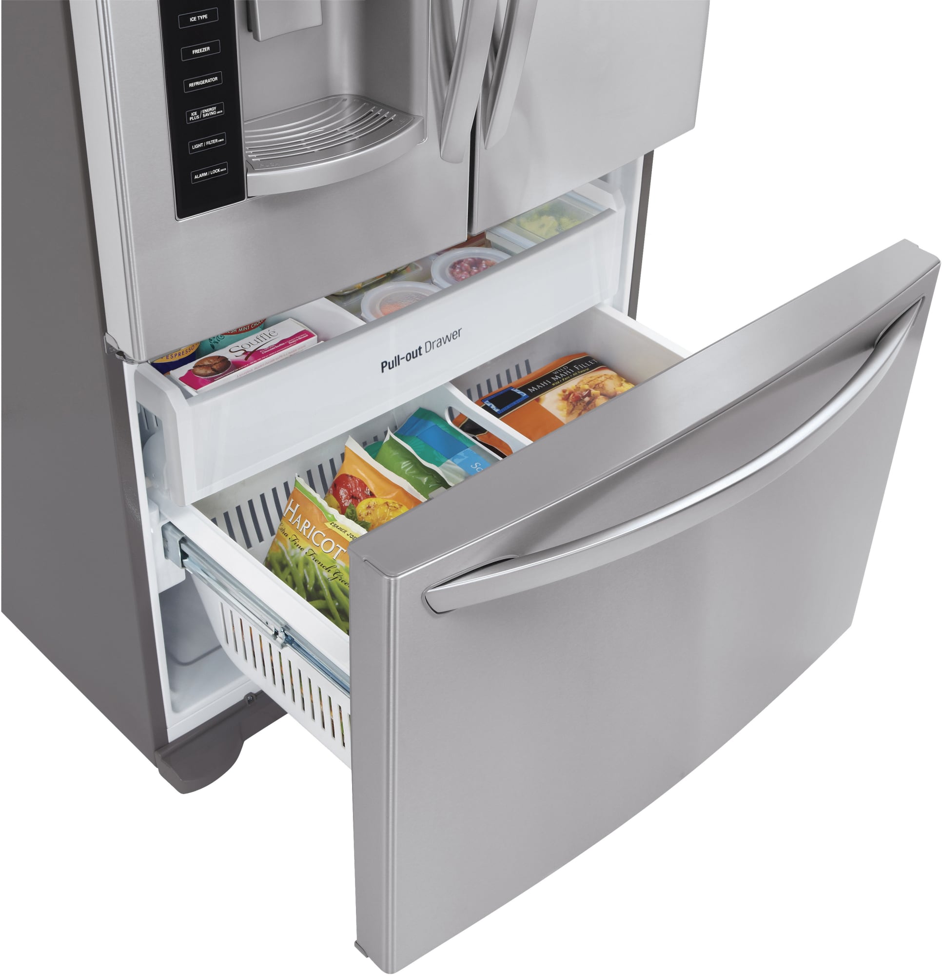 LG LFX25974ST 36 Inch French Door Refrigerator with Slim SpacePlus™ Ice System, Smart Cooling