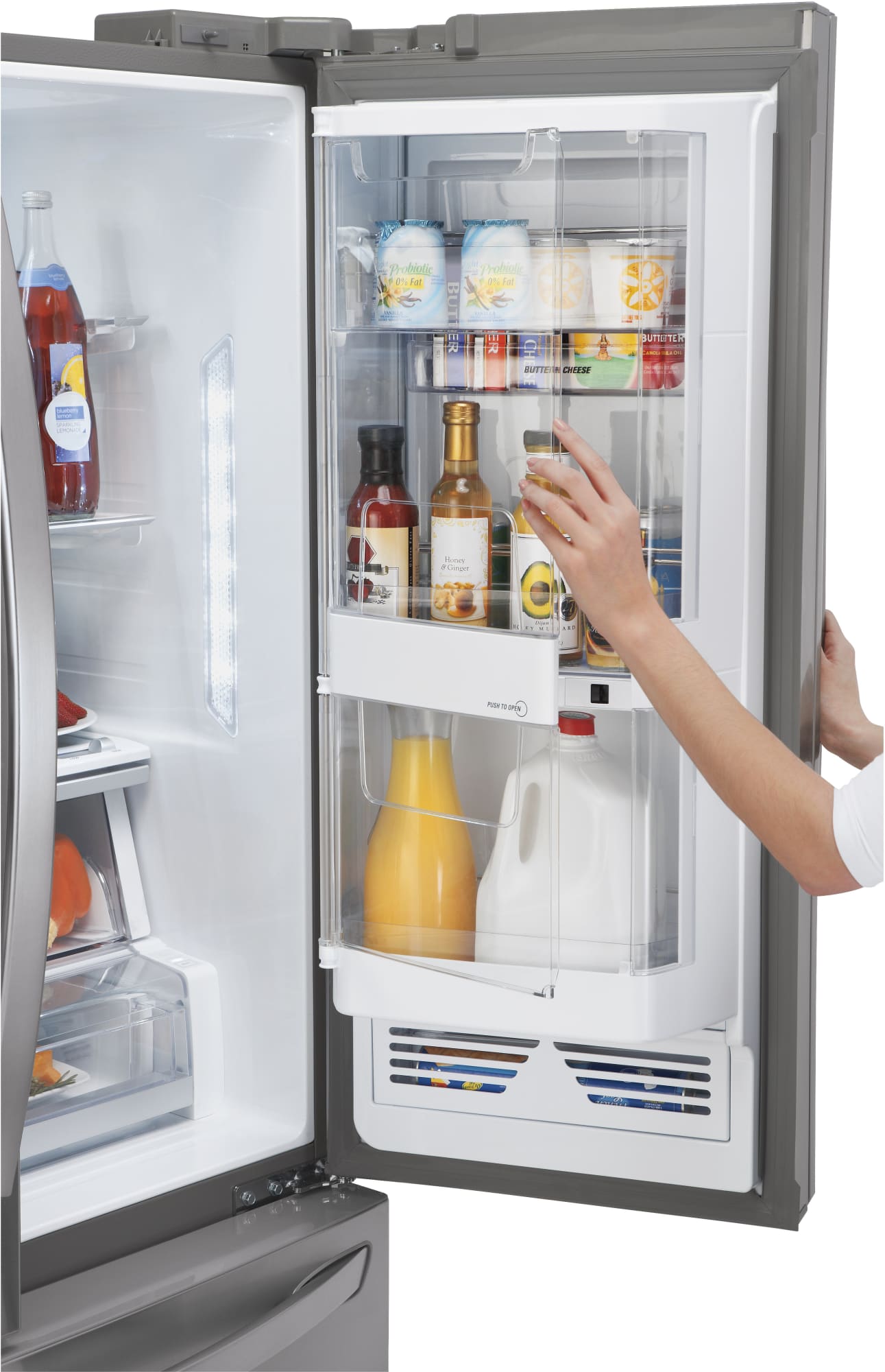 LG LFXS29766S 36 Inch French Door Refrigerator with DoorinDoor
